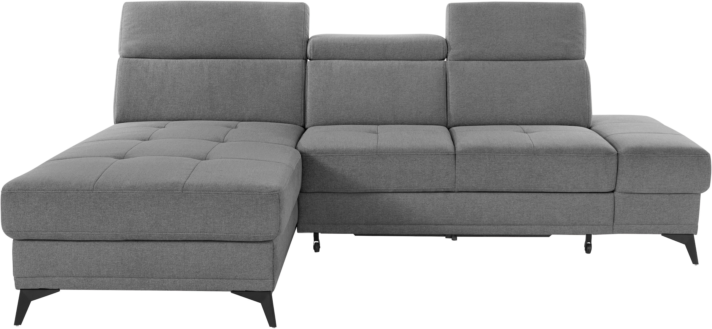 OTTO home Ecksofa "Cardiz L-Form" inkl.Kopfteilverstellung und Federkern wahlweise mit Schlaffunktion