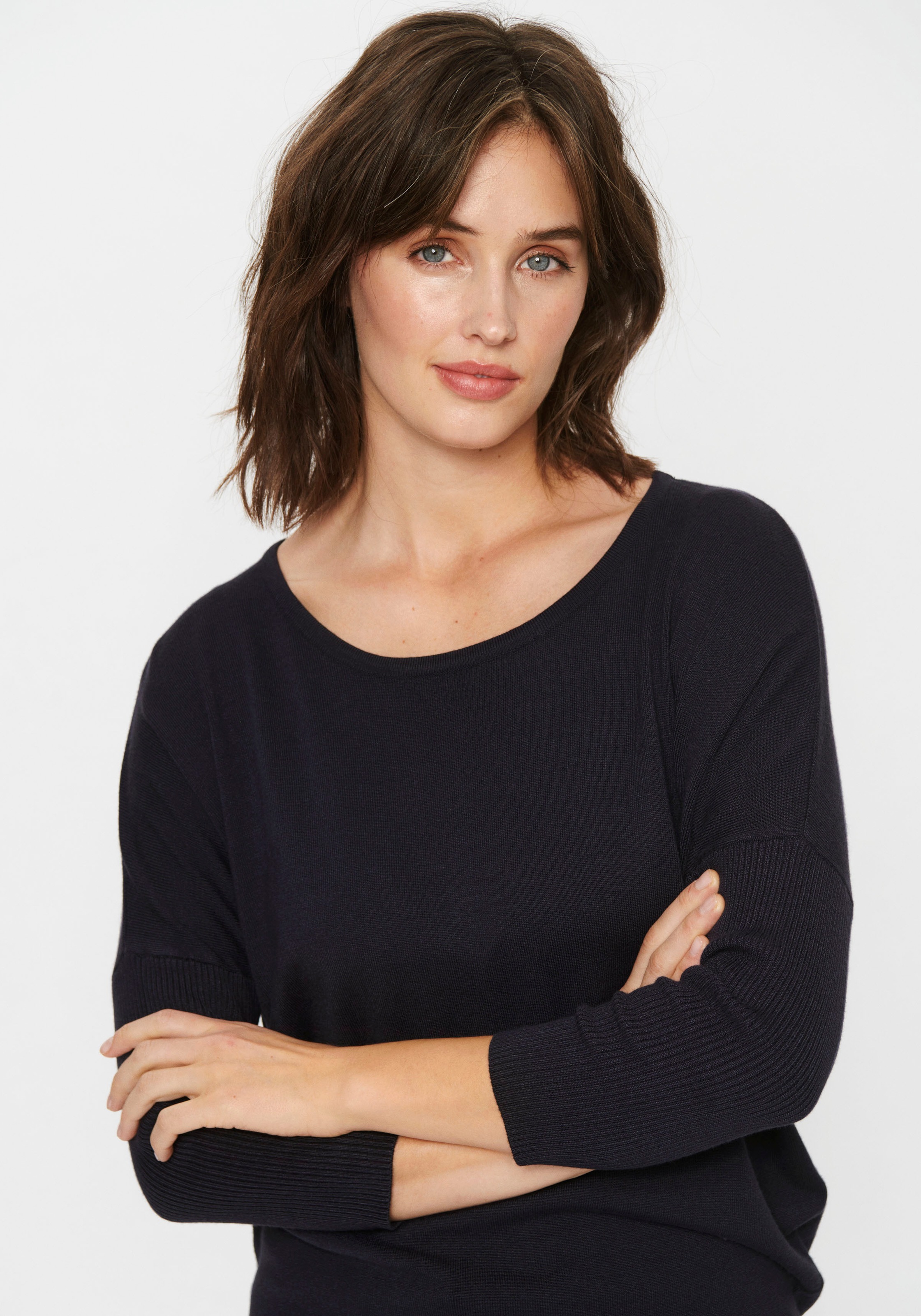 Thumbnail - Saint Tropez "A2561, MilaSZ R-Neck" Viskosemischung, Casual fit