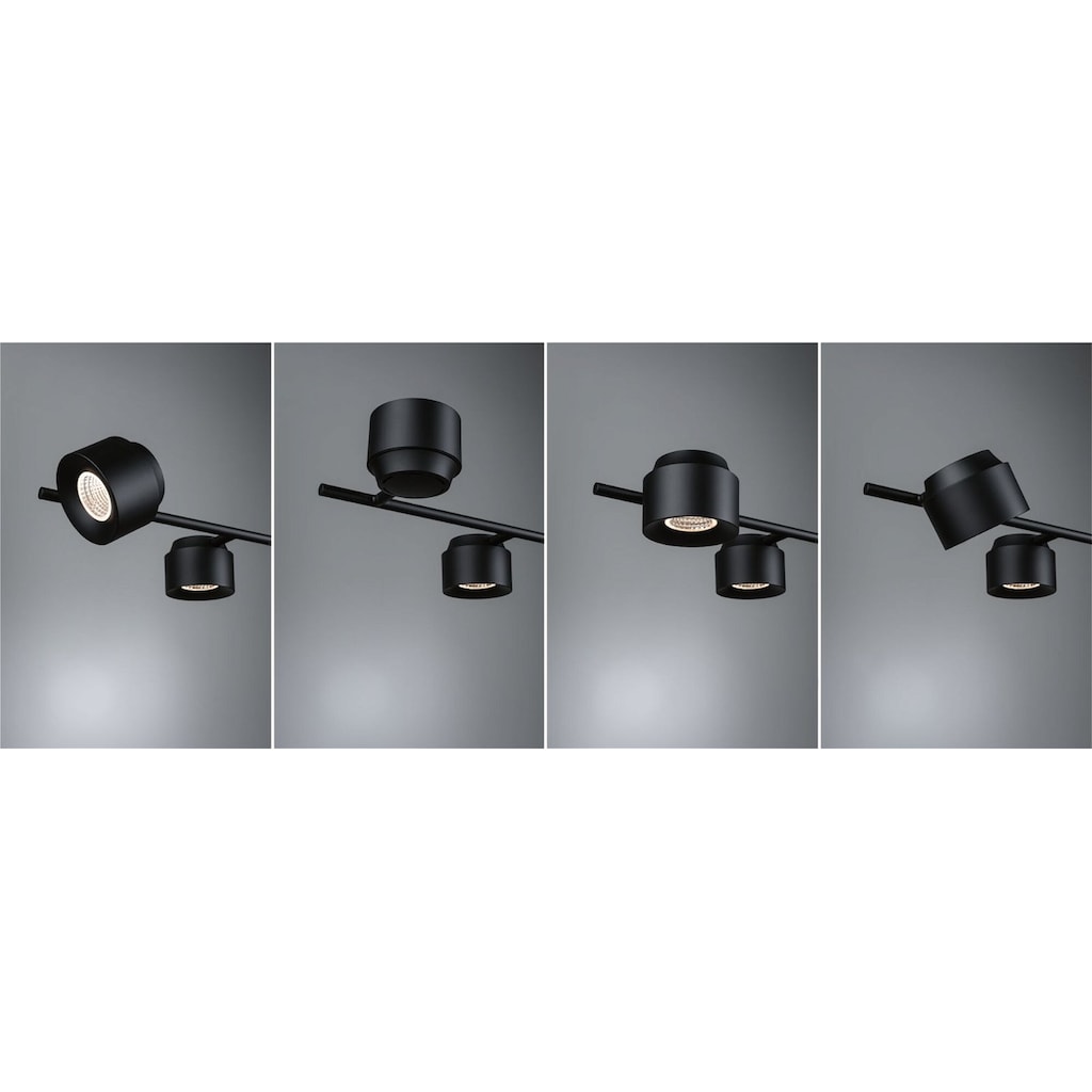 Paulmann LED Pendelleuchte »Puric Pane Smart Home Zigbee 6x6W Schwarz/Grau 230V Kunststoff/Metall«, 6 flammig-flammig