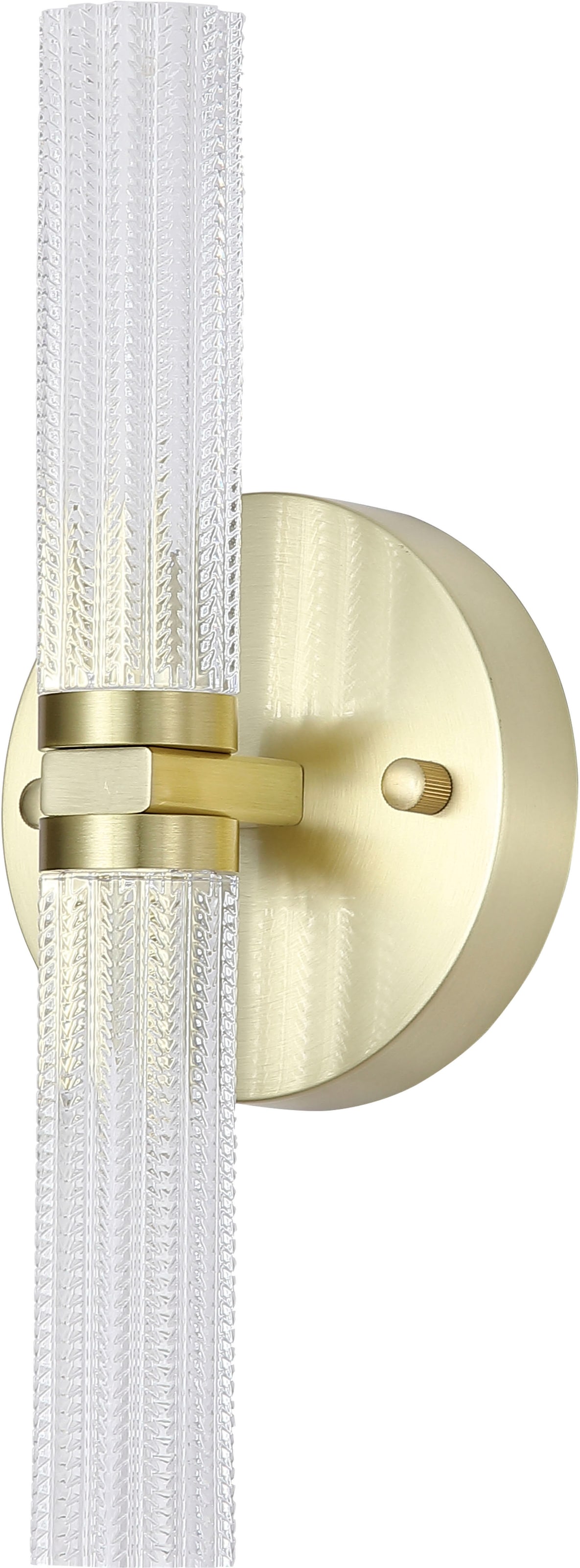 Searchlight LED Wandleuchte »Aberdeen-LED-Wandleuchte, Satiniertes Messing« LED-Modul 1 Stk.