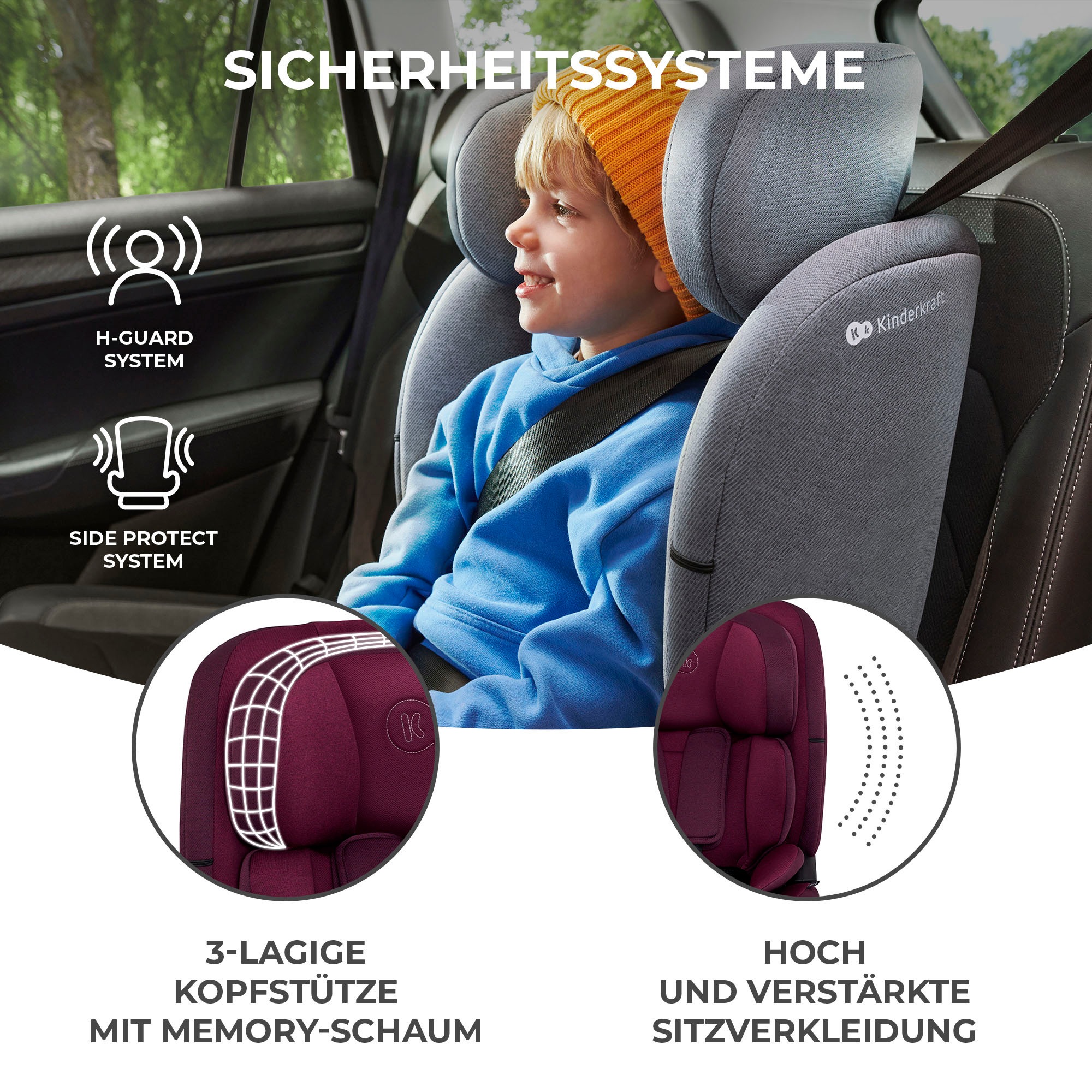 Thumbnail - Kinderkraft Autokindersitz Klasse I / II / III (9-36 kg)