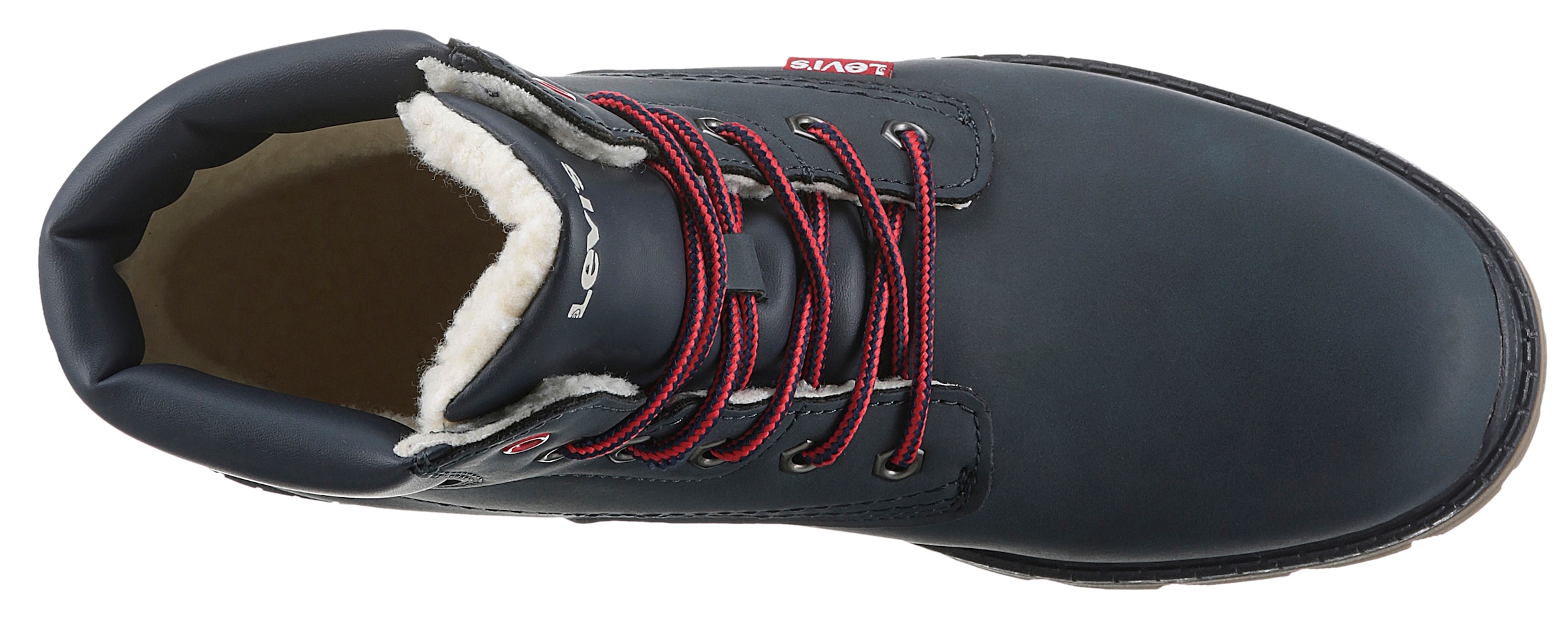 Levi's® Kids Winterboots »LEVIS® NEW FORREST FUR«, Blockabsatz, Outdoorschuh, Schnürboots mit gepolstertem Schaftrand