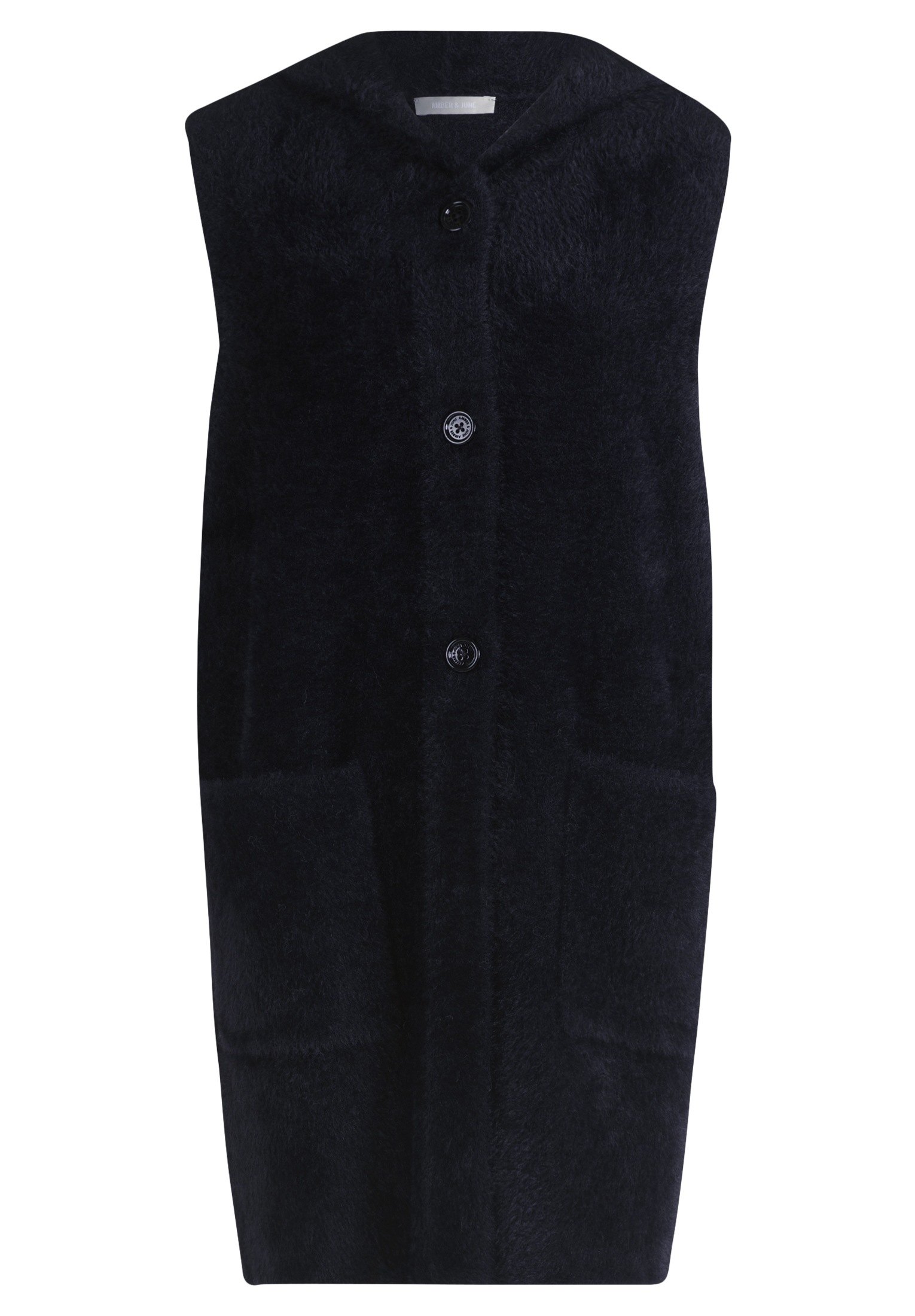 Amber & June Strickweste "Damen Strickweste mit Kapuze" Material günstig online kaufen