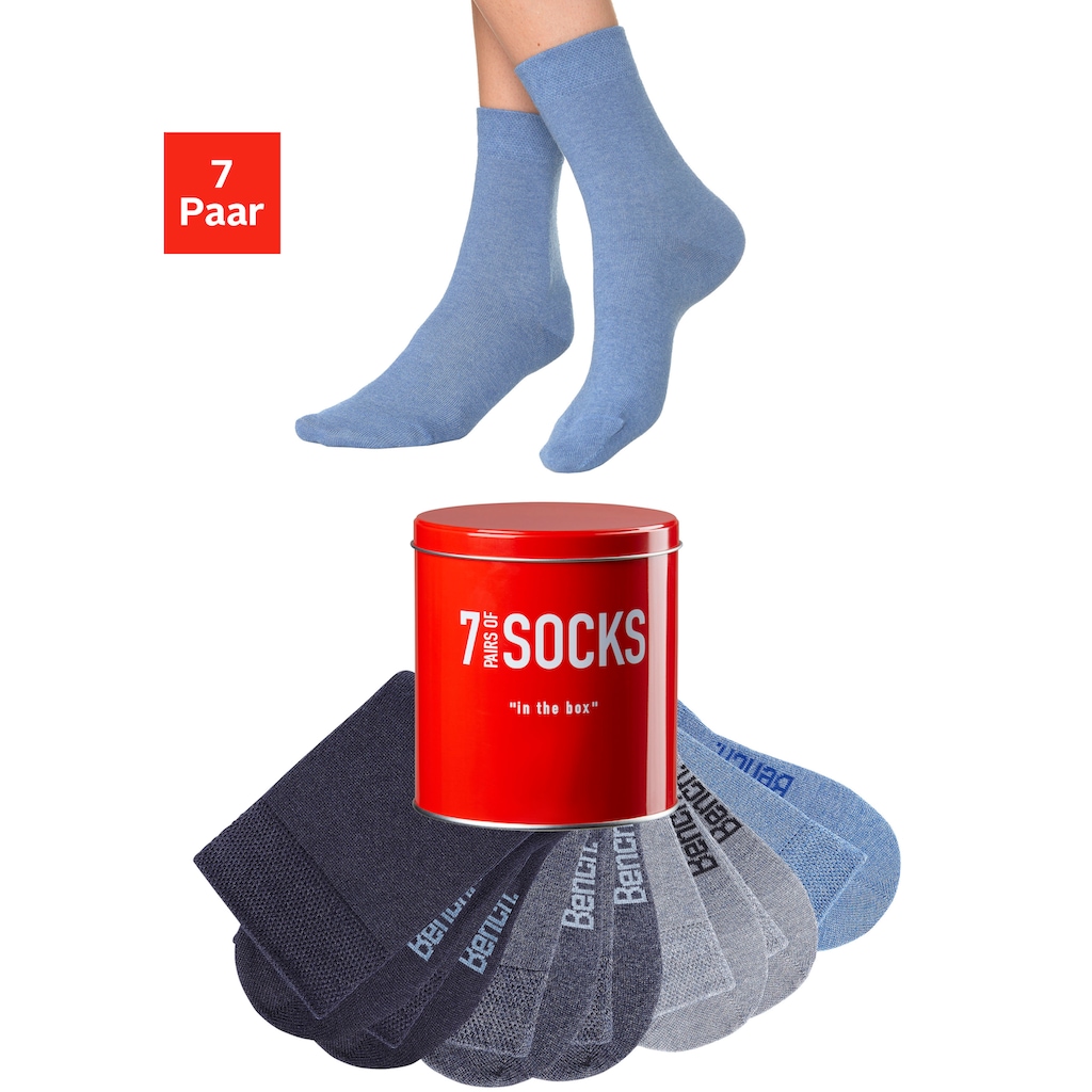 Bench. Businesssocken, (Set, 7 Paar)