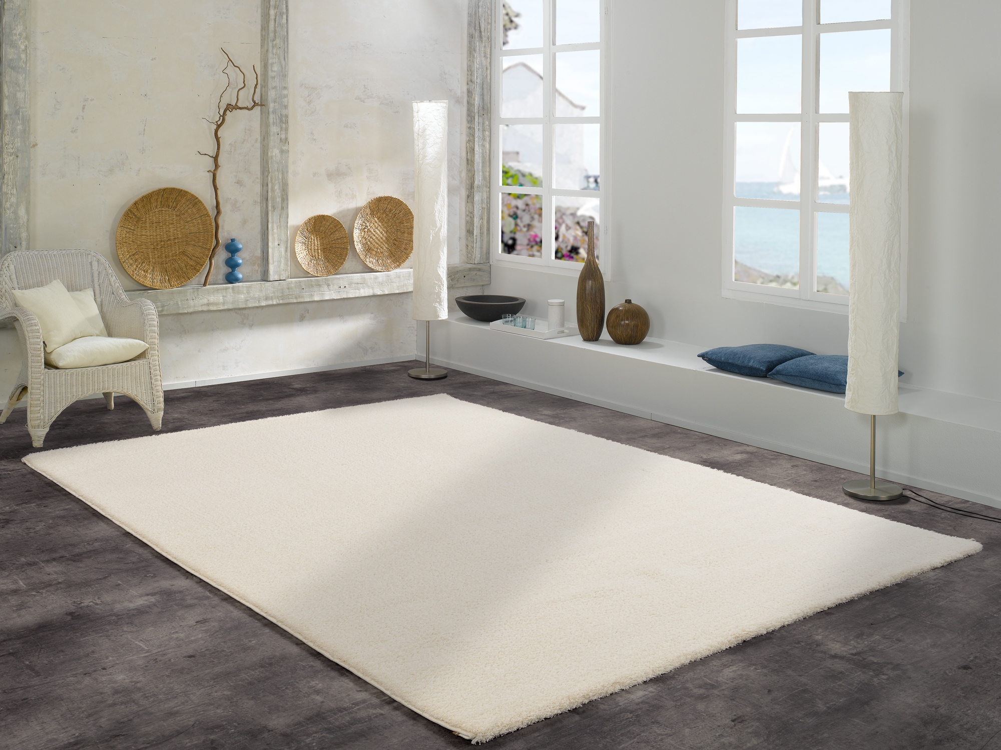OCI DIE TEPPICHMARKE Hochflor-Teppich "Soft Dream, auch als Läufer erhältlich" quadratisch 30 mm Höhe weich durch Microfaser, Shaggy, Langflor, Wohnzimmer