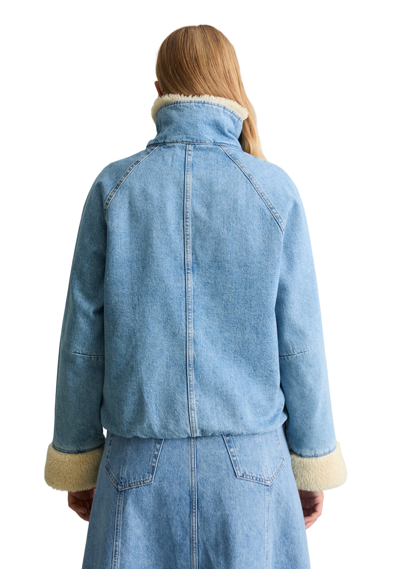 Marc O'Polo DENIM Jeansjacke »mit Futter in Lammfell-Optik«