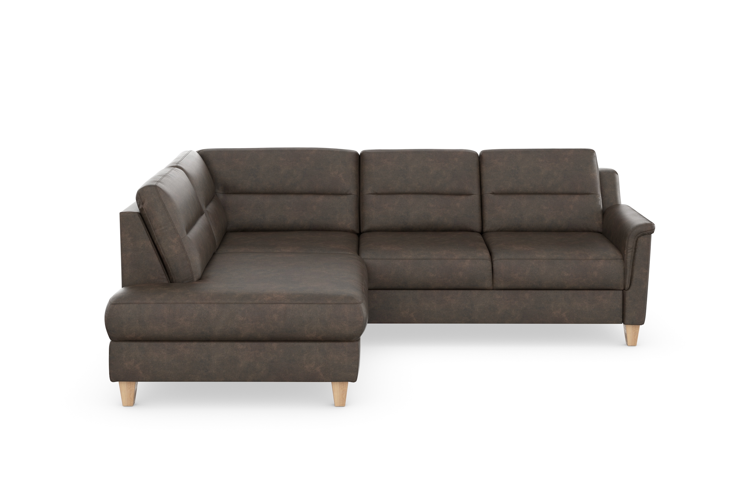 sit&more Ecksofa "Farö L-Form" inklusive Federkern, wahlweise mit Bettfunkt günstig online kaufen