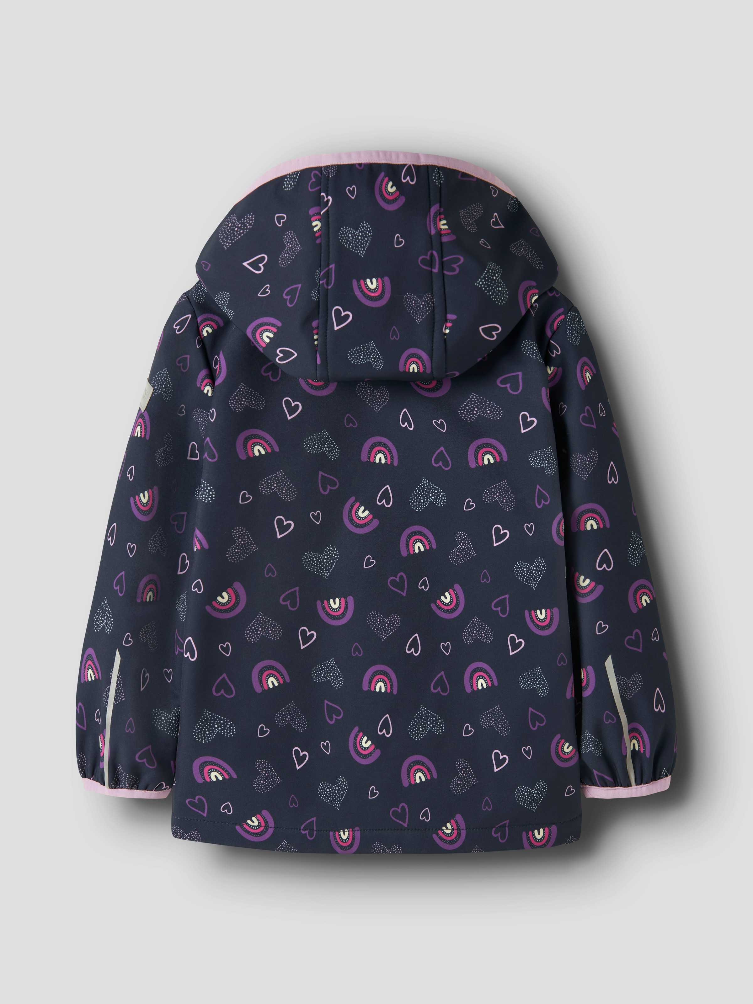 Name It Softshelljacke »NMFMALTA05 SOFTSHELL JACKET AOP FO1« mit Kapuze Materialmix, wasserdicht, winddicht
