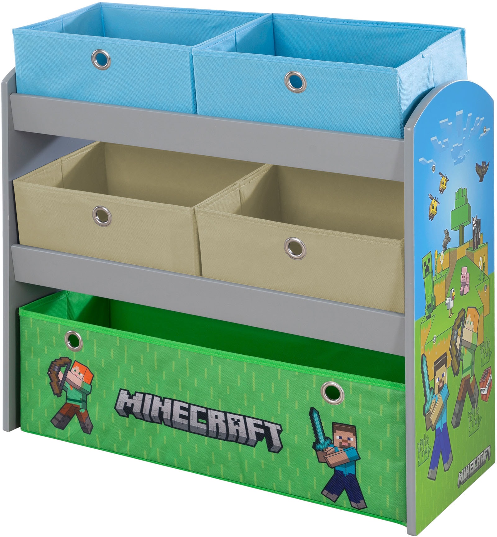 Kinderregal PHOENIX, B:63,5cm H:60cm T:30cmbunt, MDF, Polyester, Regale