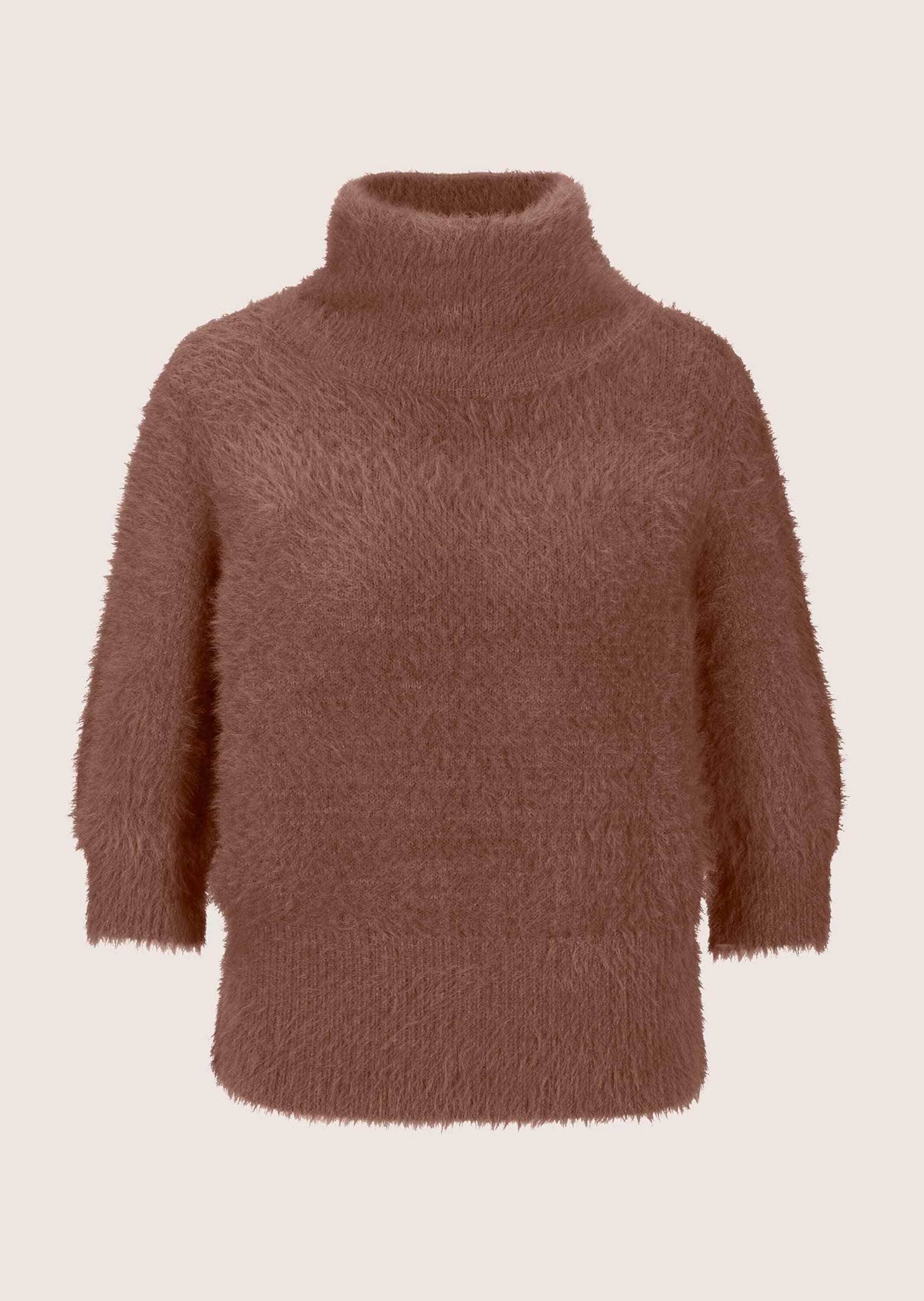 MADELEINE "Pullover Weicher Strick mit Ballonärmeln" Softer Flauschpullover mit Kurzarm