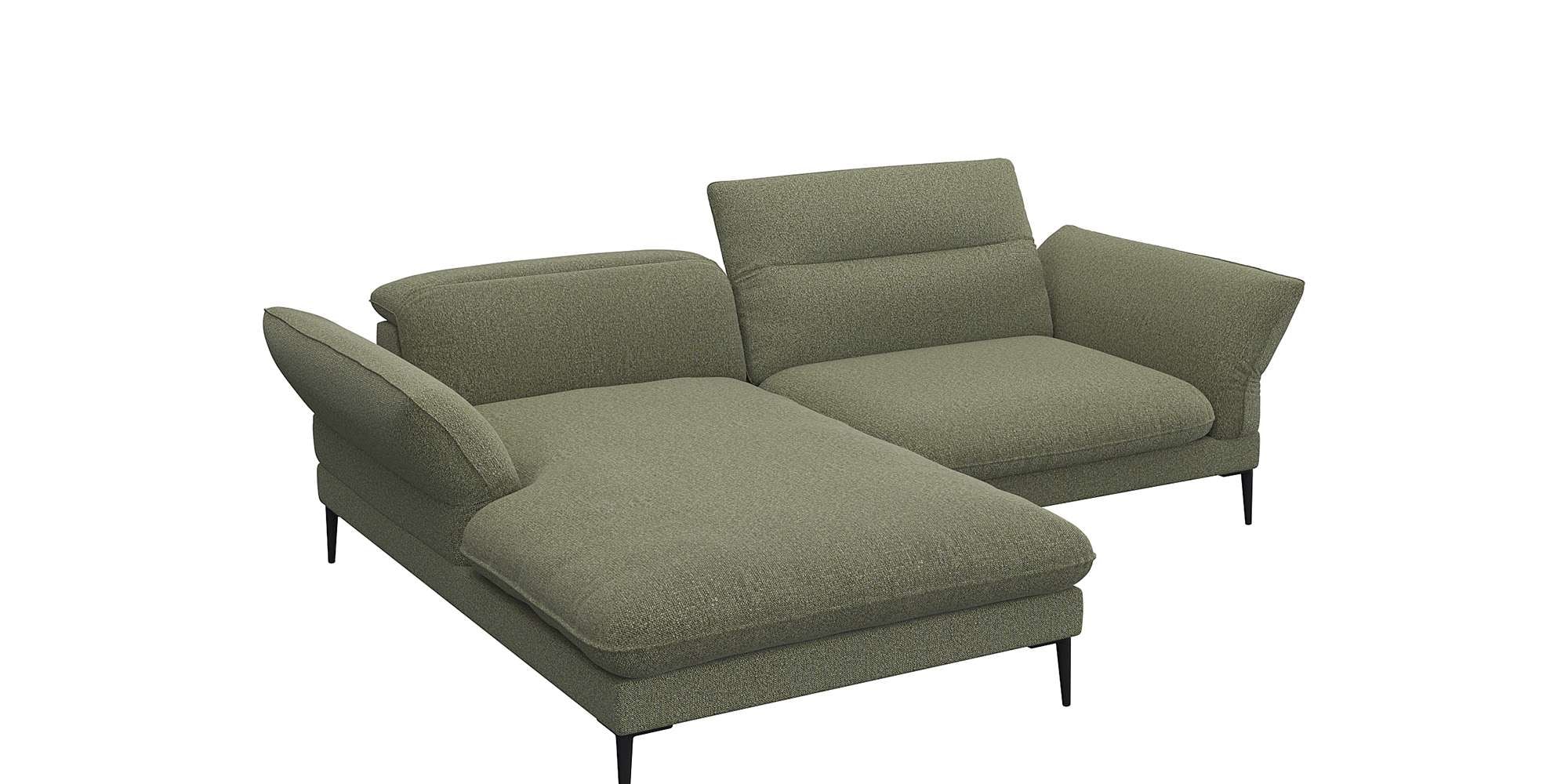 FLEXLUX "Salino, Funktionssofa mit Recamiere, Relaxsofa, Ecksofa" Sofa mit günstig online kaufen