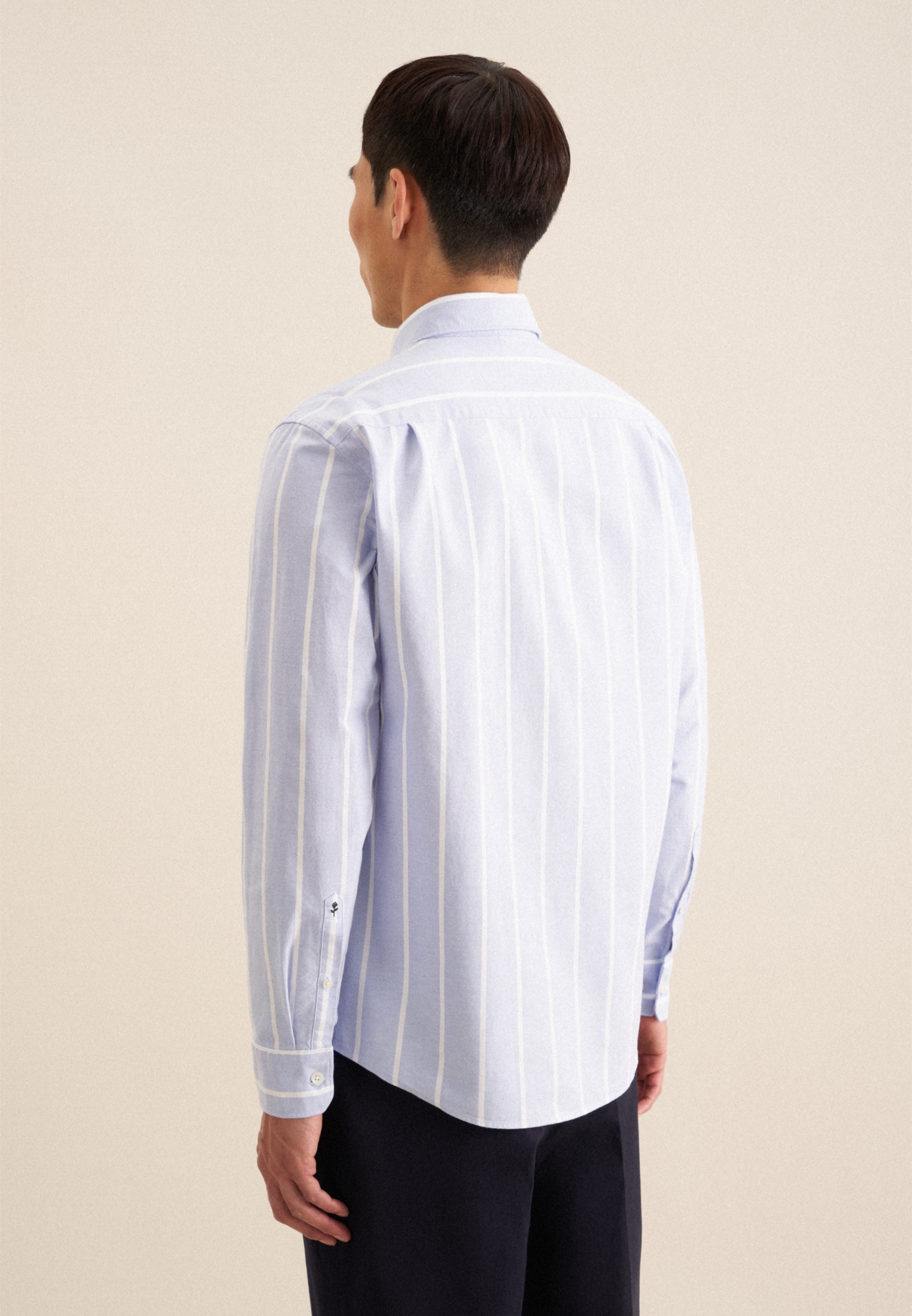 seidensticker Businesshemd »Schwarze Rose«, Regular Langarm Button-Down-Kragen Streifen