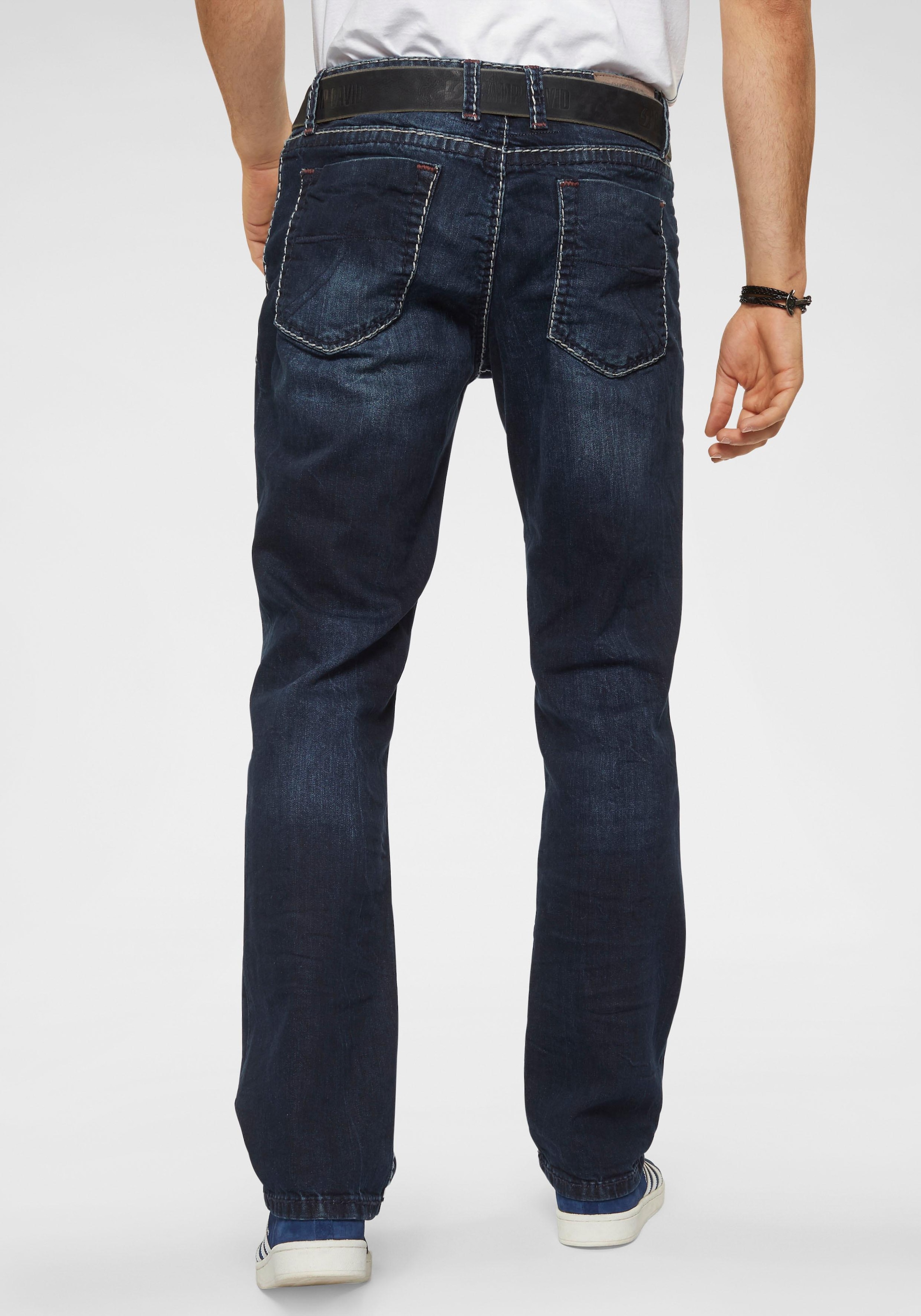 CAMP DAVID Regular-fit-Jeans, mit Kontrast-Riegel günstig online kaufen