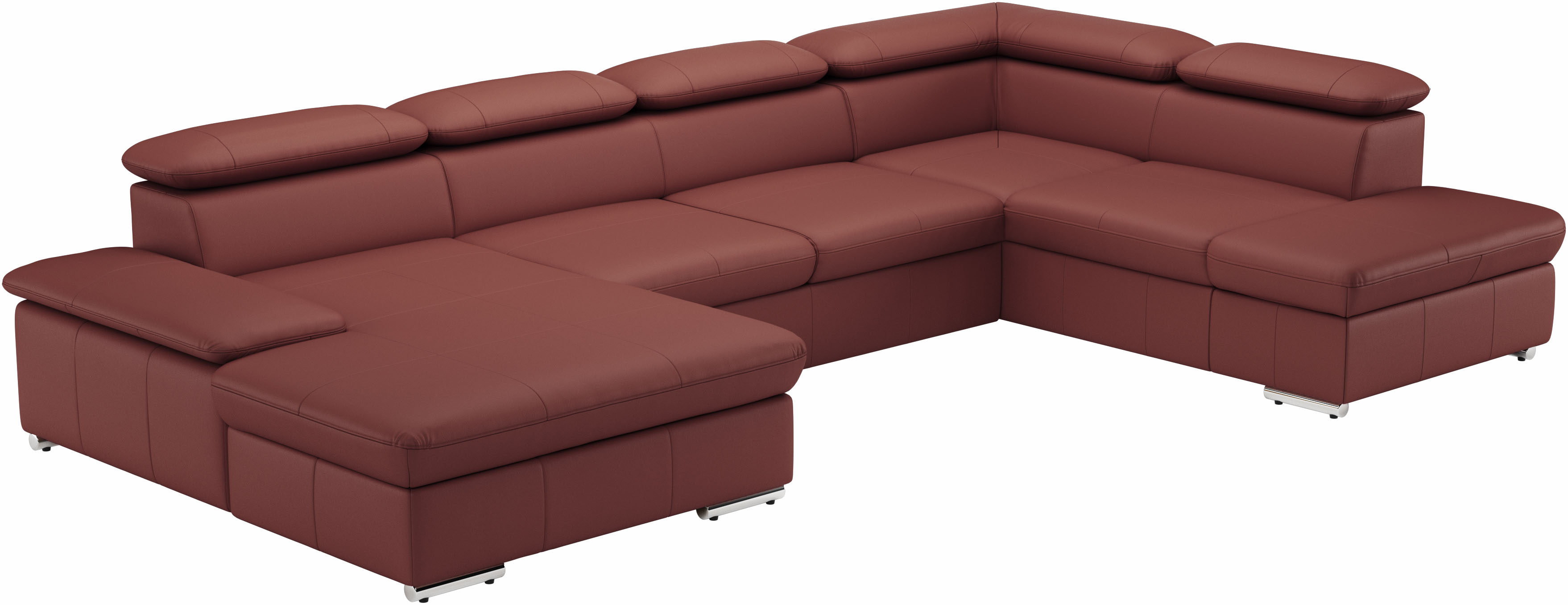 Thumbnail - sit&more Wohnlandschaft "Valantine U-Form, B: 349 cm" mit Arm- & Kopfteilverstellung, optional mit Bettfunktion