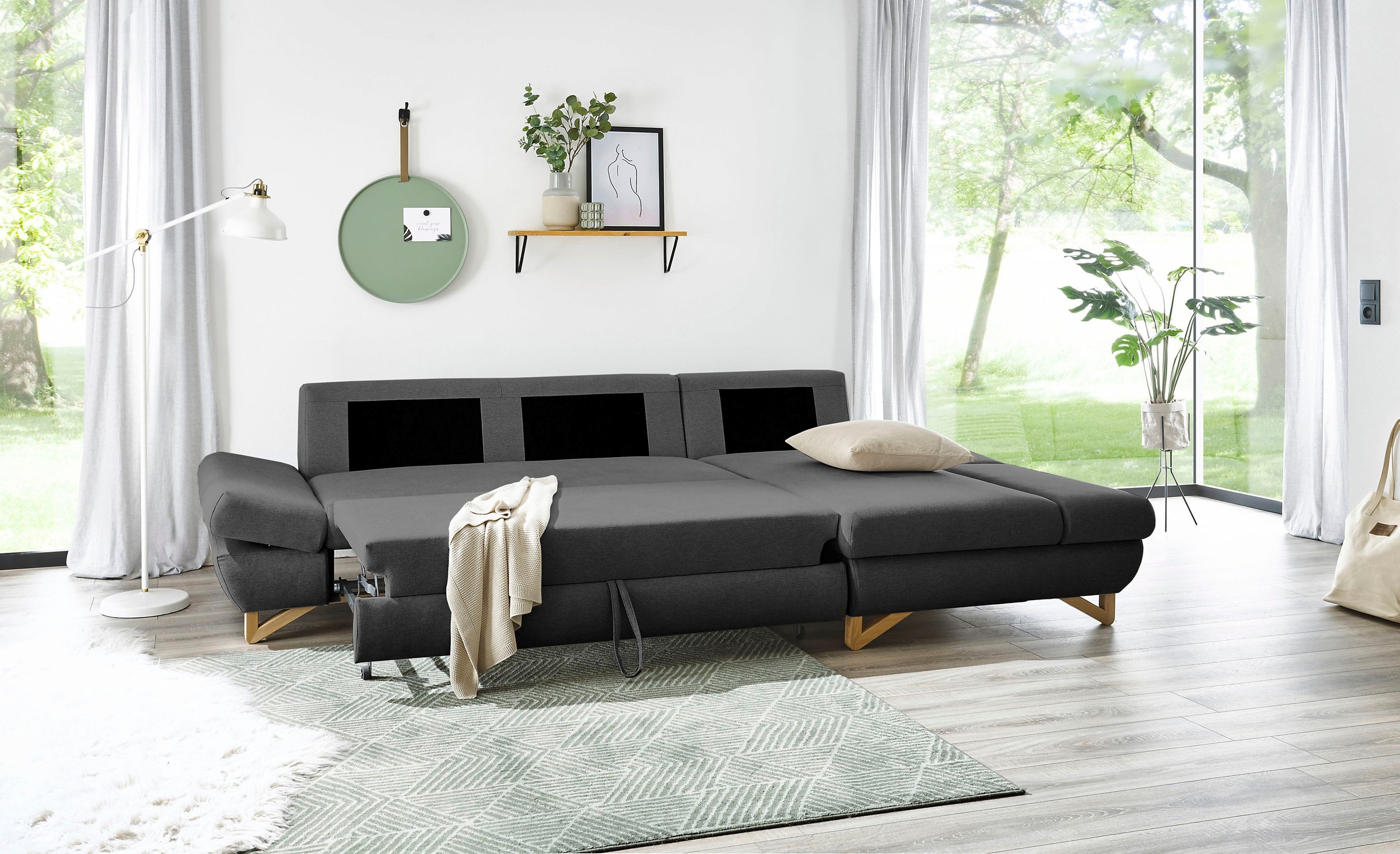 INOSIGN Schlafsofa »City/Giron«, komfortable Bettfunktion (Liegefläche 245 x 138 cm), sowie Bettkasten