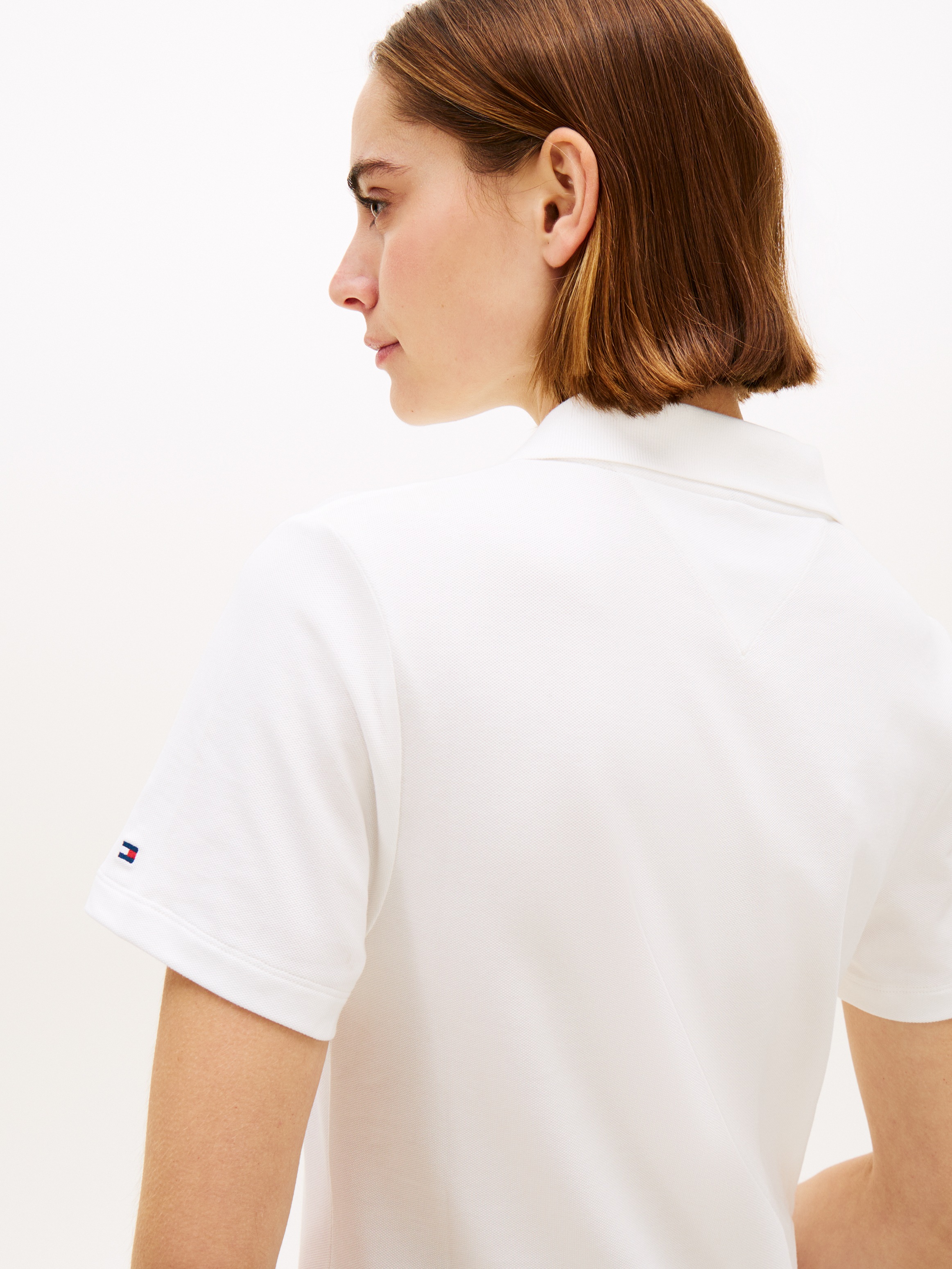 Thumbnail - Tommy Hilfiger Polokleid "TH SCRIPT OPEN-NK POLO DRS" mit Knopfleiste