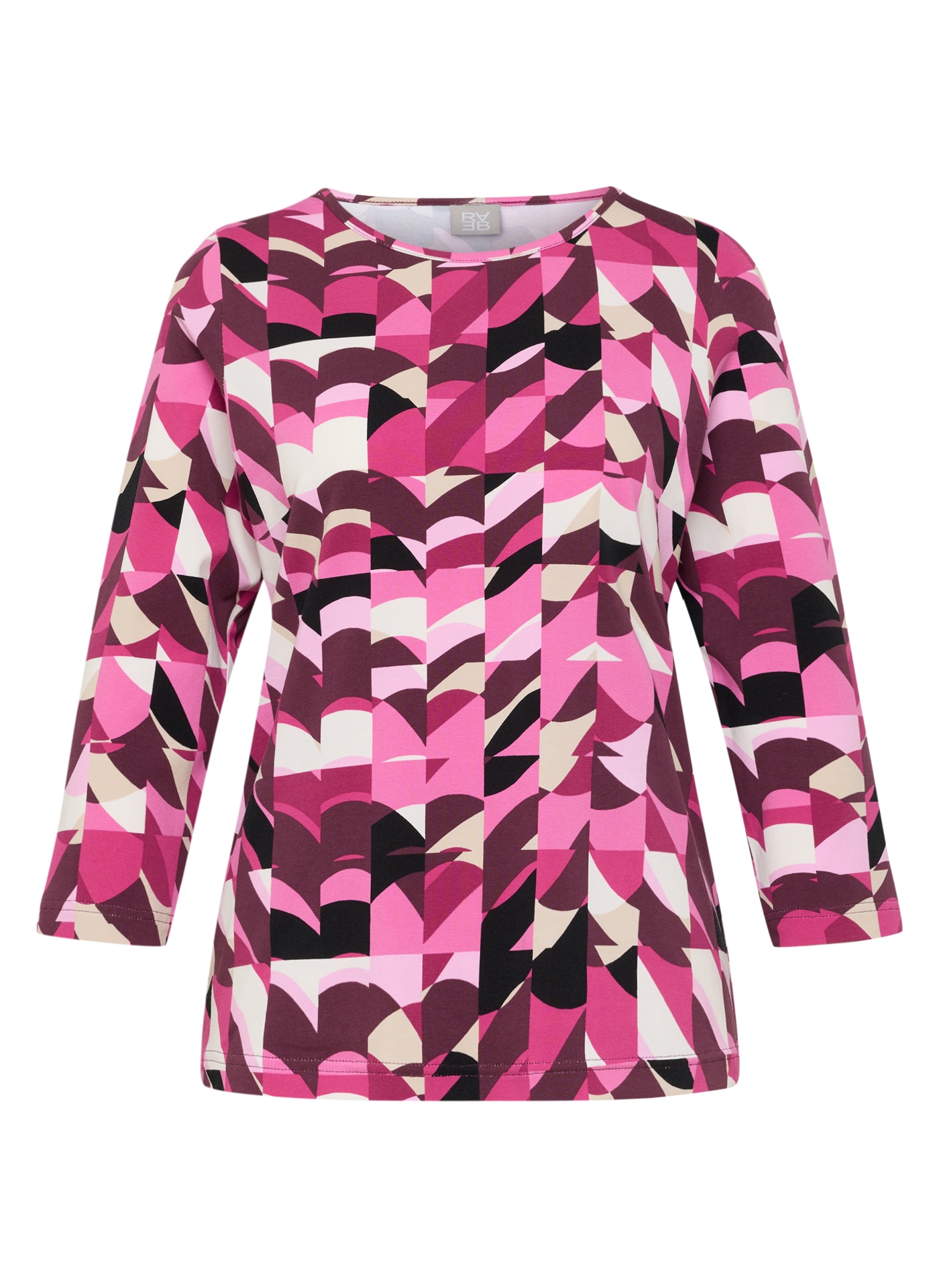 Rabe 3/4-Arm-Shirt Sommershirt mit grafischem Muster