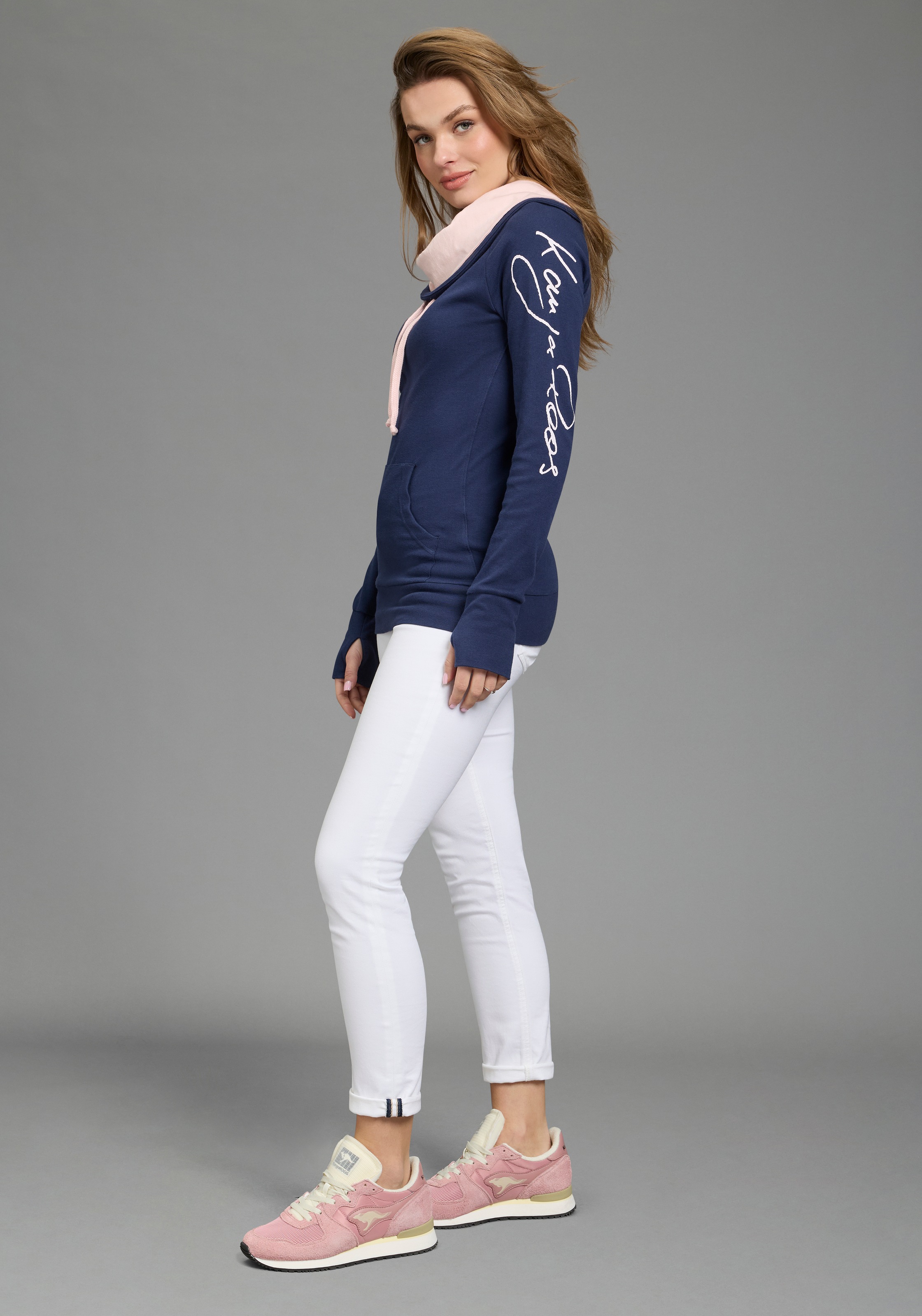 KangaROOS Women Longsweatshirt Blue Size 32/34 3