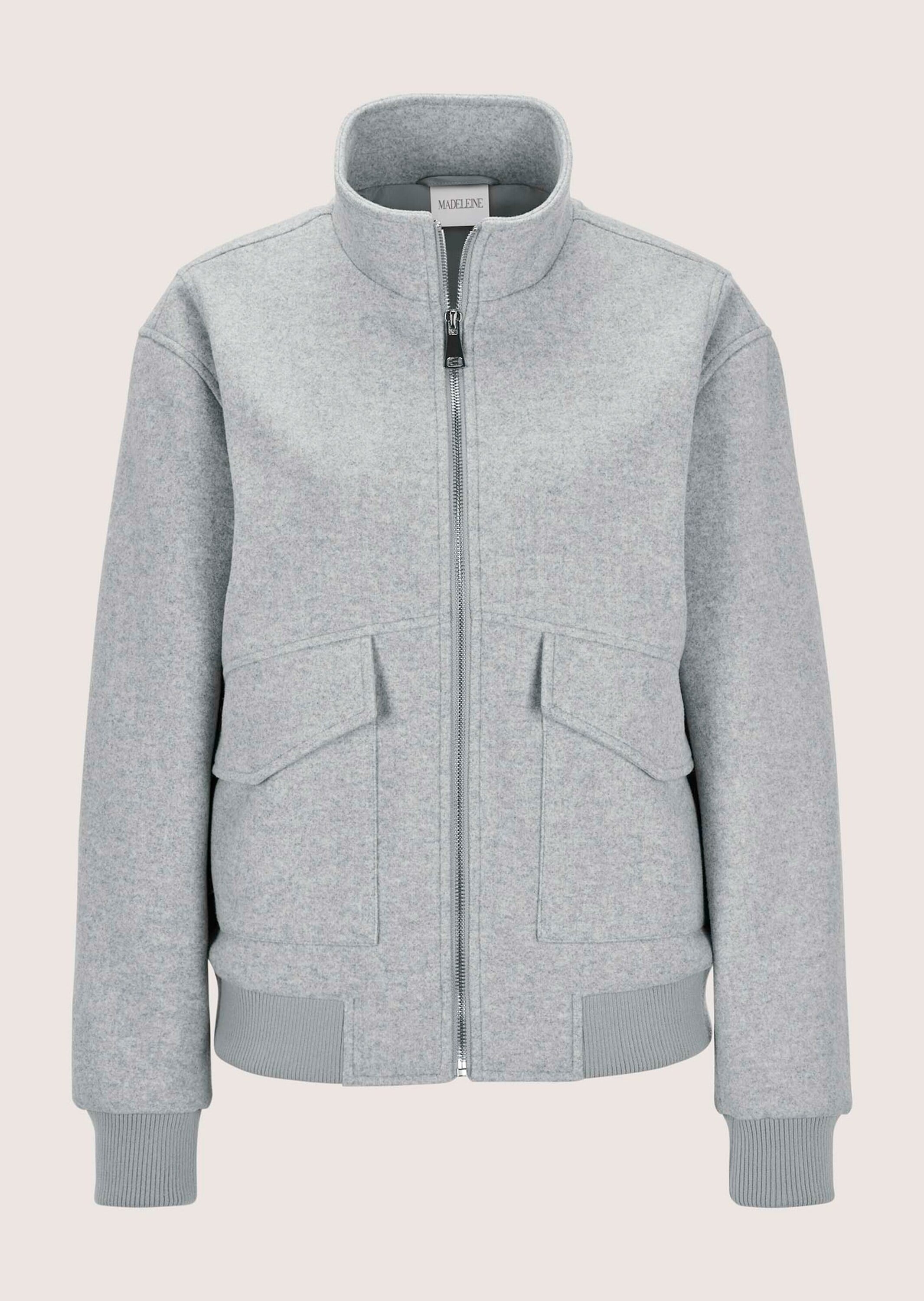 MADELEINE Kurzjacke "Blousonjacke Eleganter Damenblouson mit Melange-Optik" günstig online kaufen