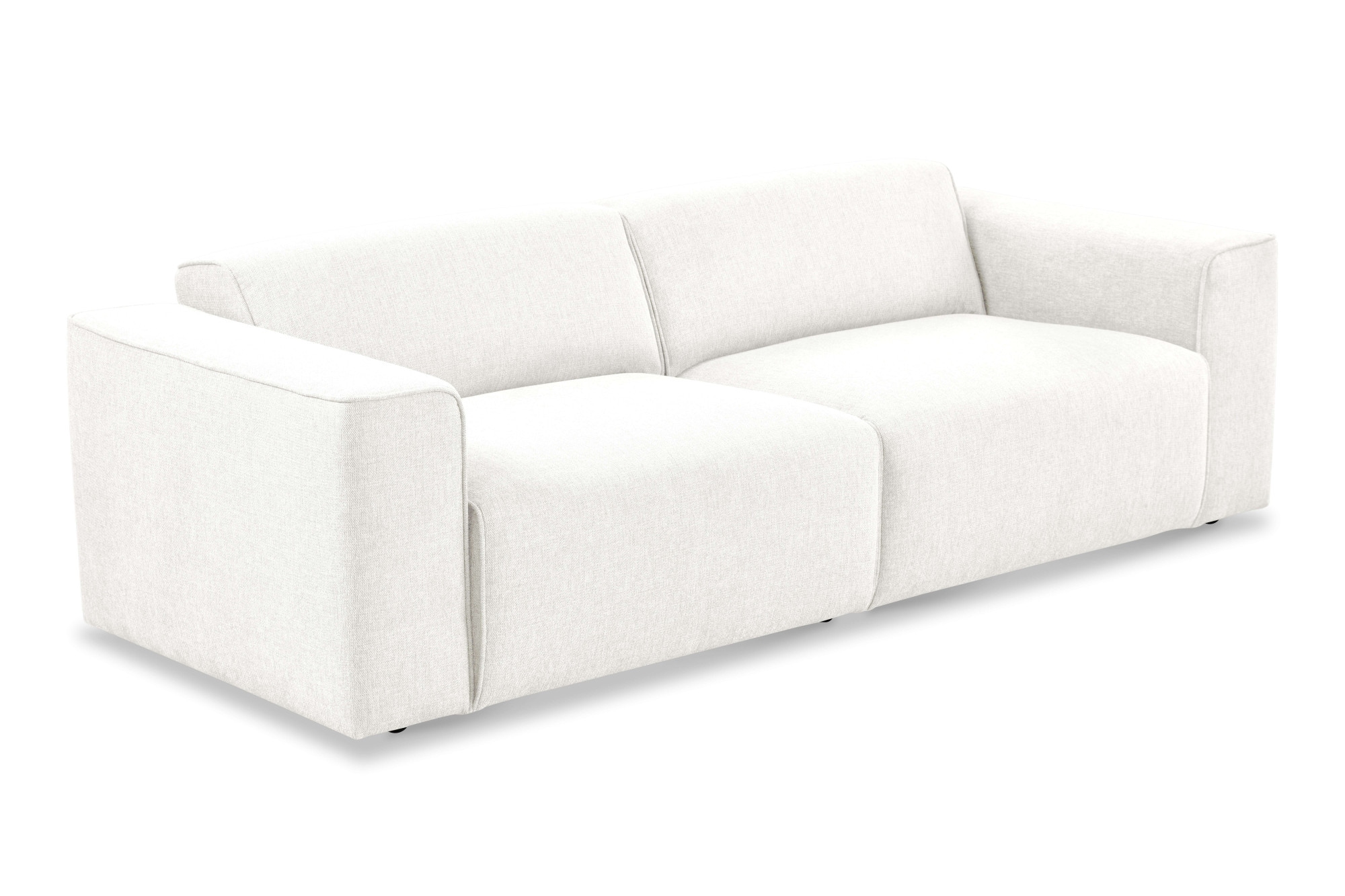 andas 3-Sitzer »Noord mit Kedernaht, Breite 232 cm«, Cord, Struktur, Webstoff, mit Wellenunterfederung, Massivholzrahmen