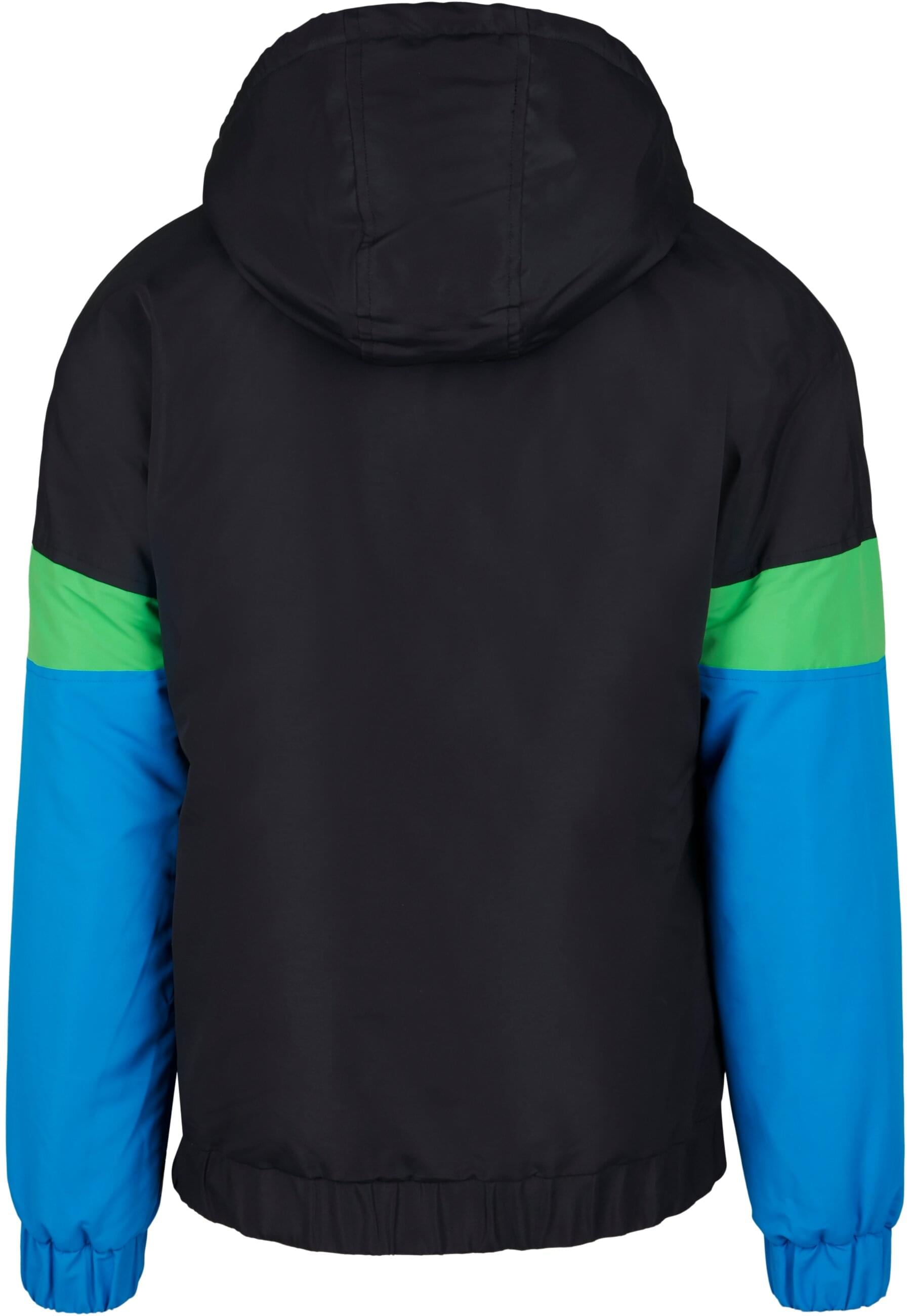 URBAN CLASSICS Allwetterjacke »Urban Classics Herren 3-Tone Neon Mix Pull Over Jacket«, (1 St.), mit Kapuze
