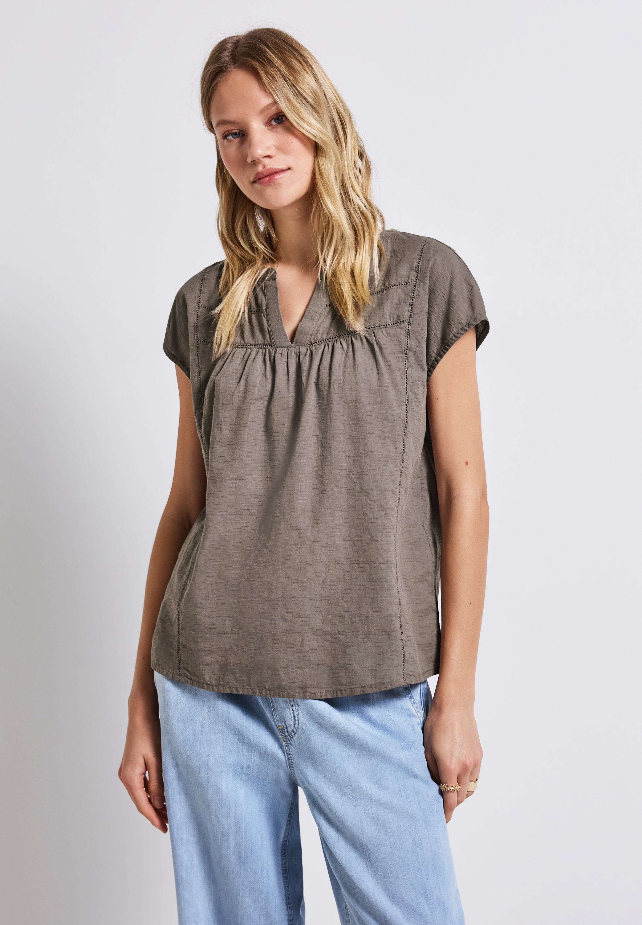 STREET ONE Shirtbluse, farbig günstig online kaufen