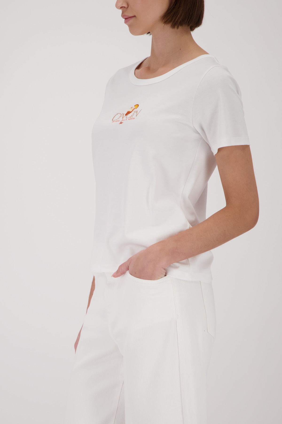 Monari T-Shirt "cincin" Regular fit mit Strasssteinen günstig online kaufen