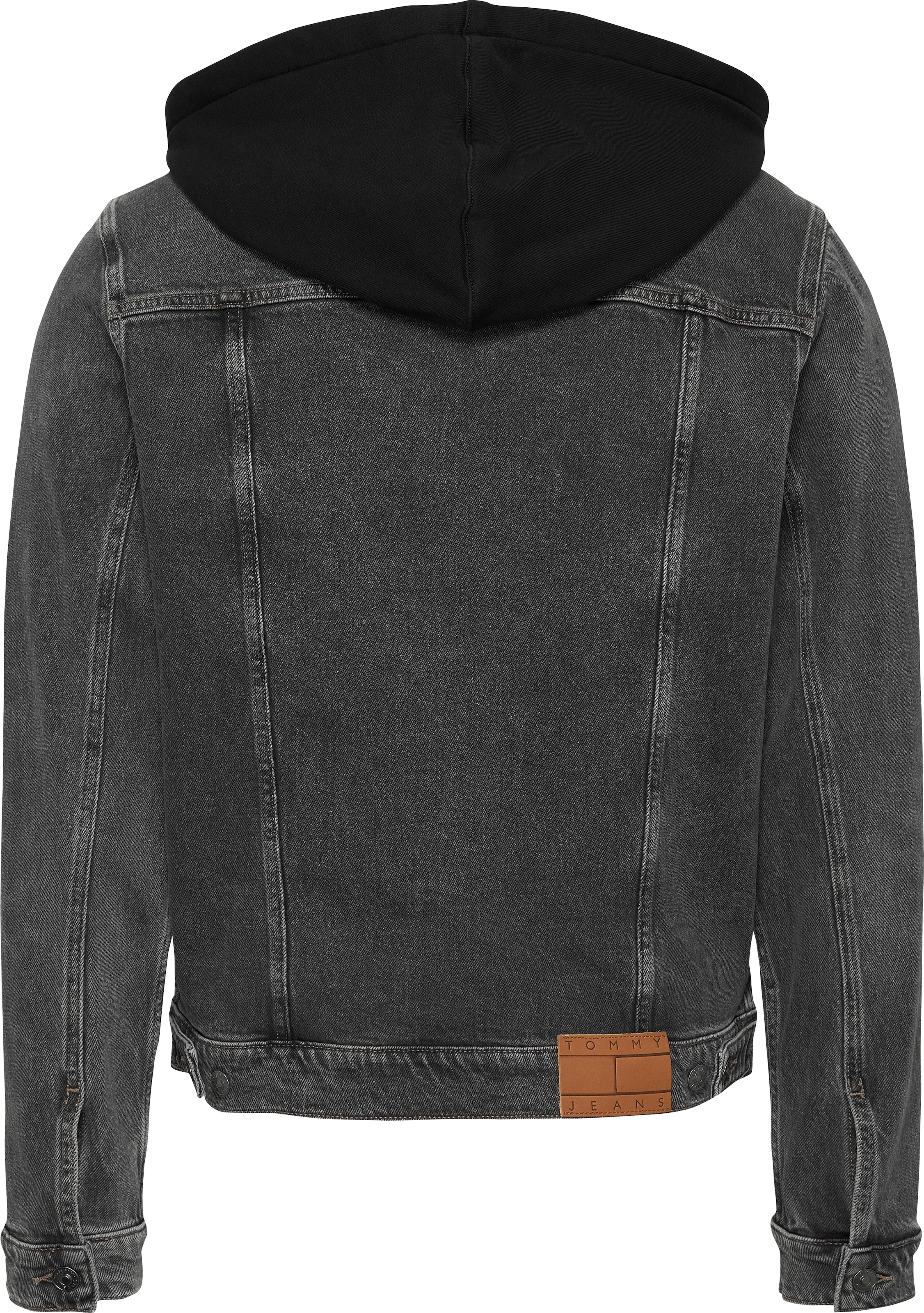 Tommy Jeans Jeansjacke »HOODED RYAN RGL TRCKR JKT AI6184«, mit Kapuze, mit Badge