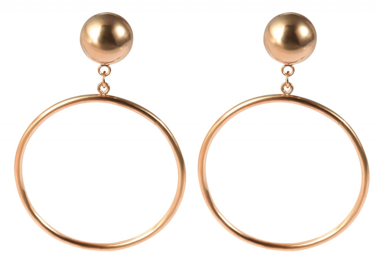 Adelia´s Paar Ohrhänger »Damen Ohrstecker aus Edelstahl Ø 40 mm«