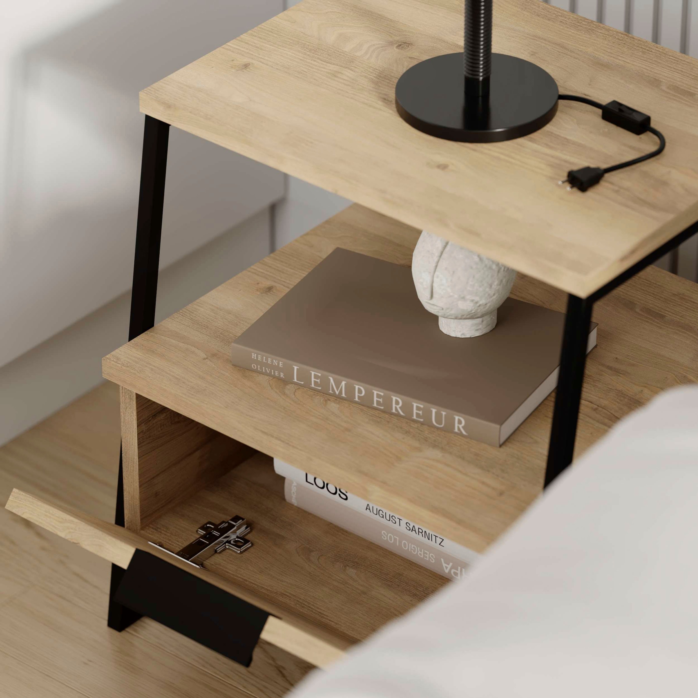 Decortie Nachttisch »PAL NACHTTISCH«, (Packung, 1 St.), Leichte Montage, Lagerung, Platzsparend
