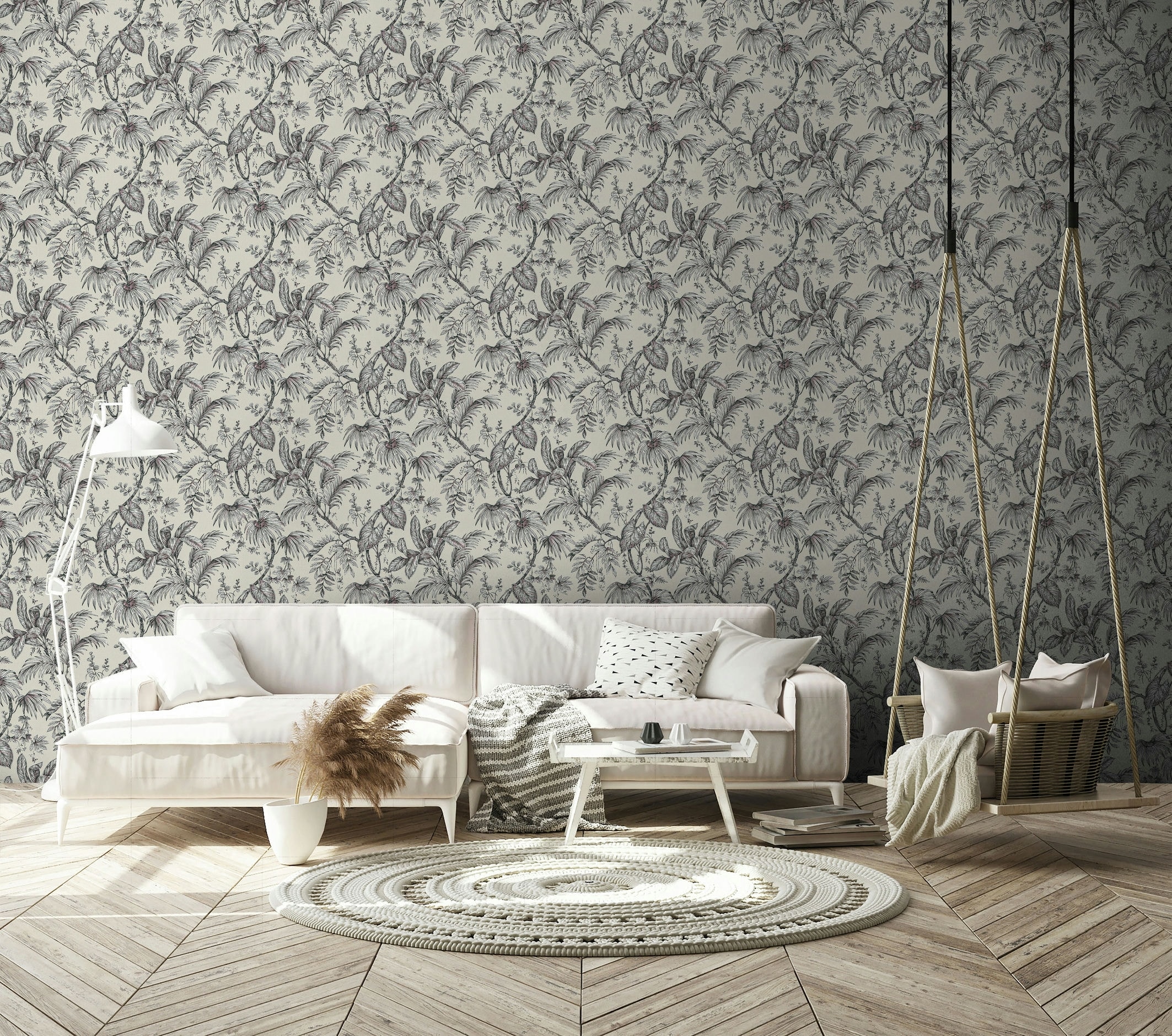 Marburg Vliestapete "Tranquil Tropics" botanisch moderne Tapete für Wohnzimmer Schlafzimmer Küche