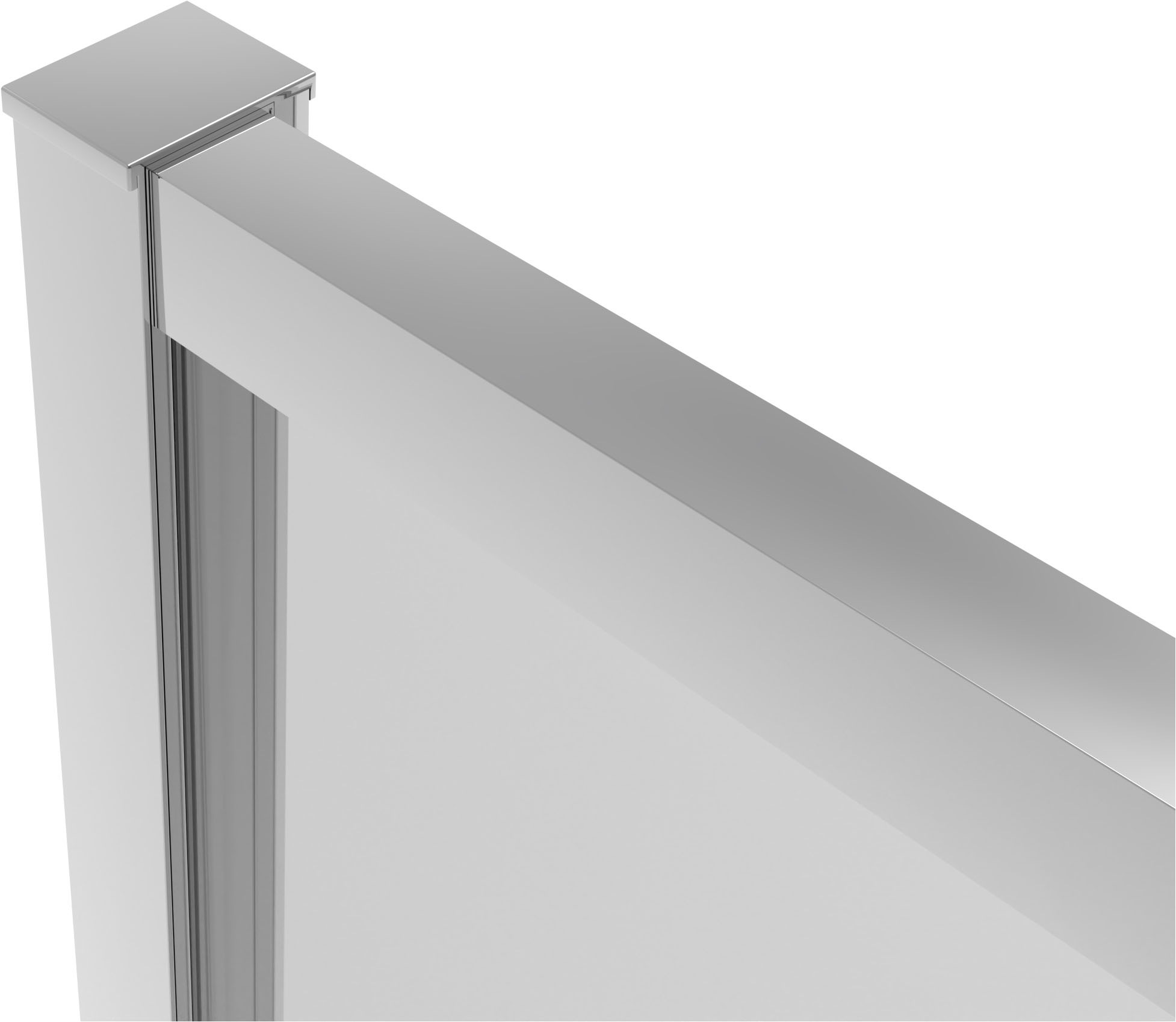 Sanotechnik Dusch-Schiebetür »Sanotechnik SlimLine Eckdusche Schiebetür chrom« linke und rechte Schiebetür sind separat zu bestellen!