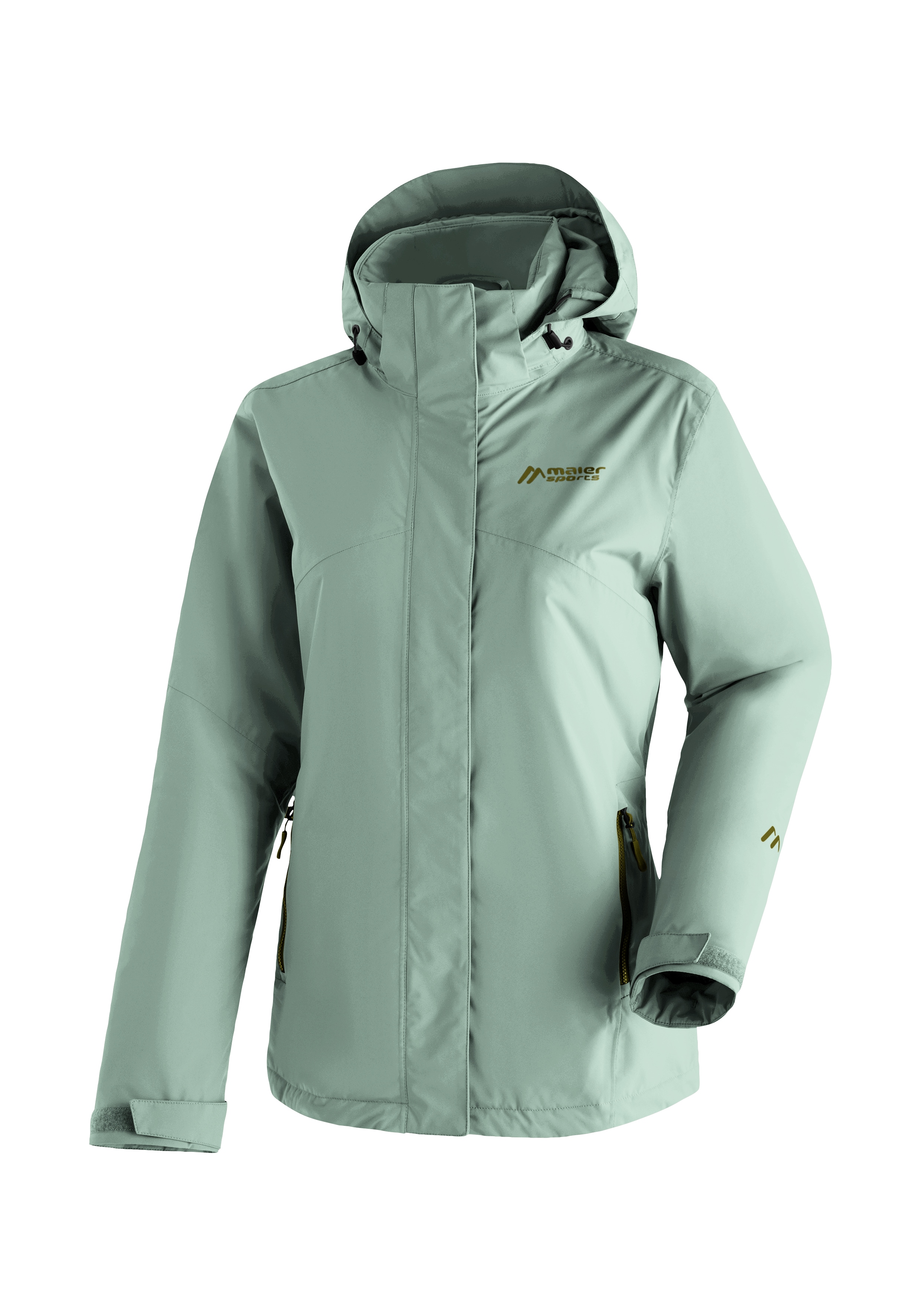 Maier Sports Regenjacke "Metor Therm Rec W" warme Damen Jacke mit Kapuze, Winterjacke wasserdicht atmungsaktiv
