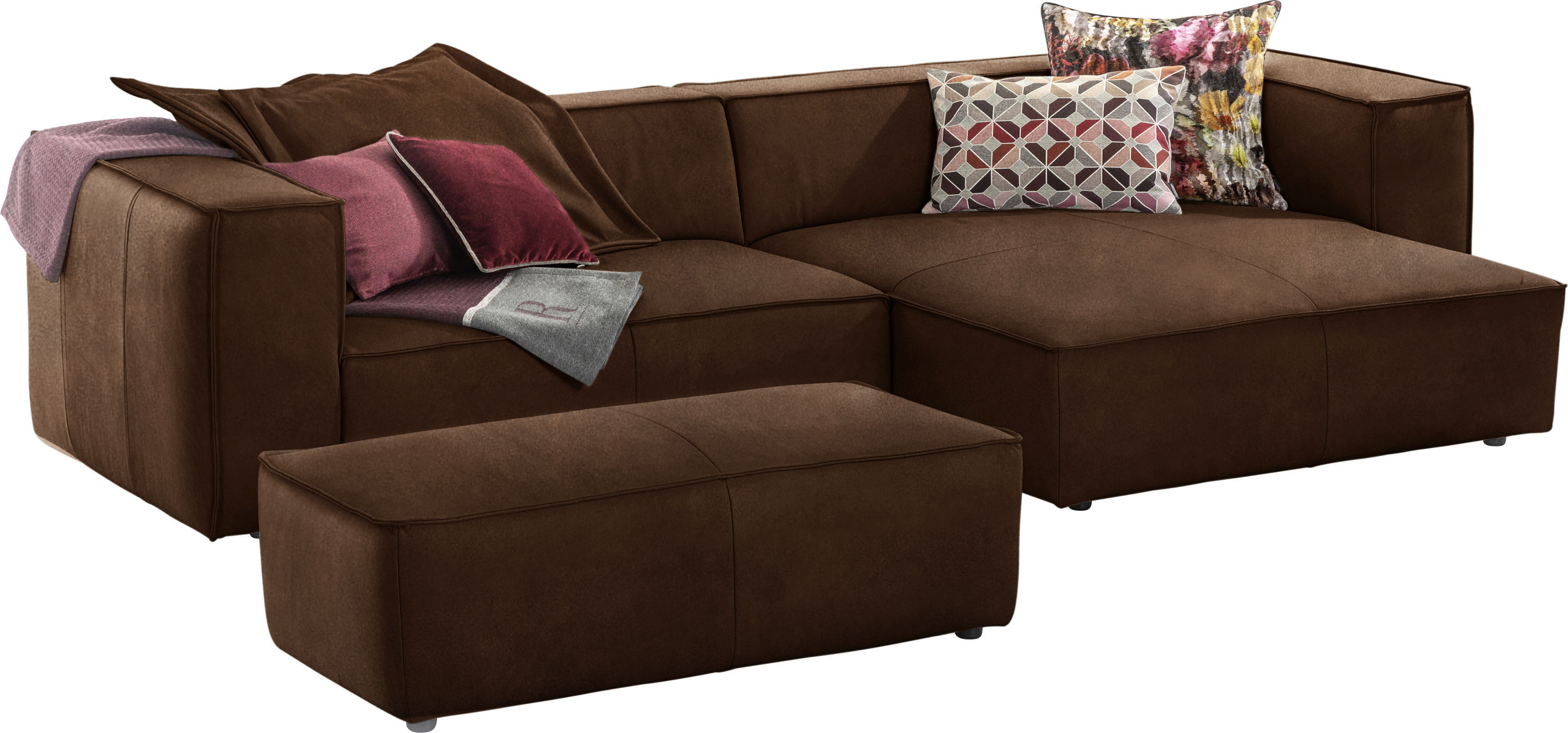 Thumbnail - W.SCHILLIG Ecksofa "around-the-block, modern und elegant, bequem, L-Form", mit eleganter Biese, mit Federkern