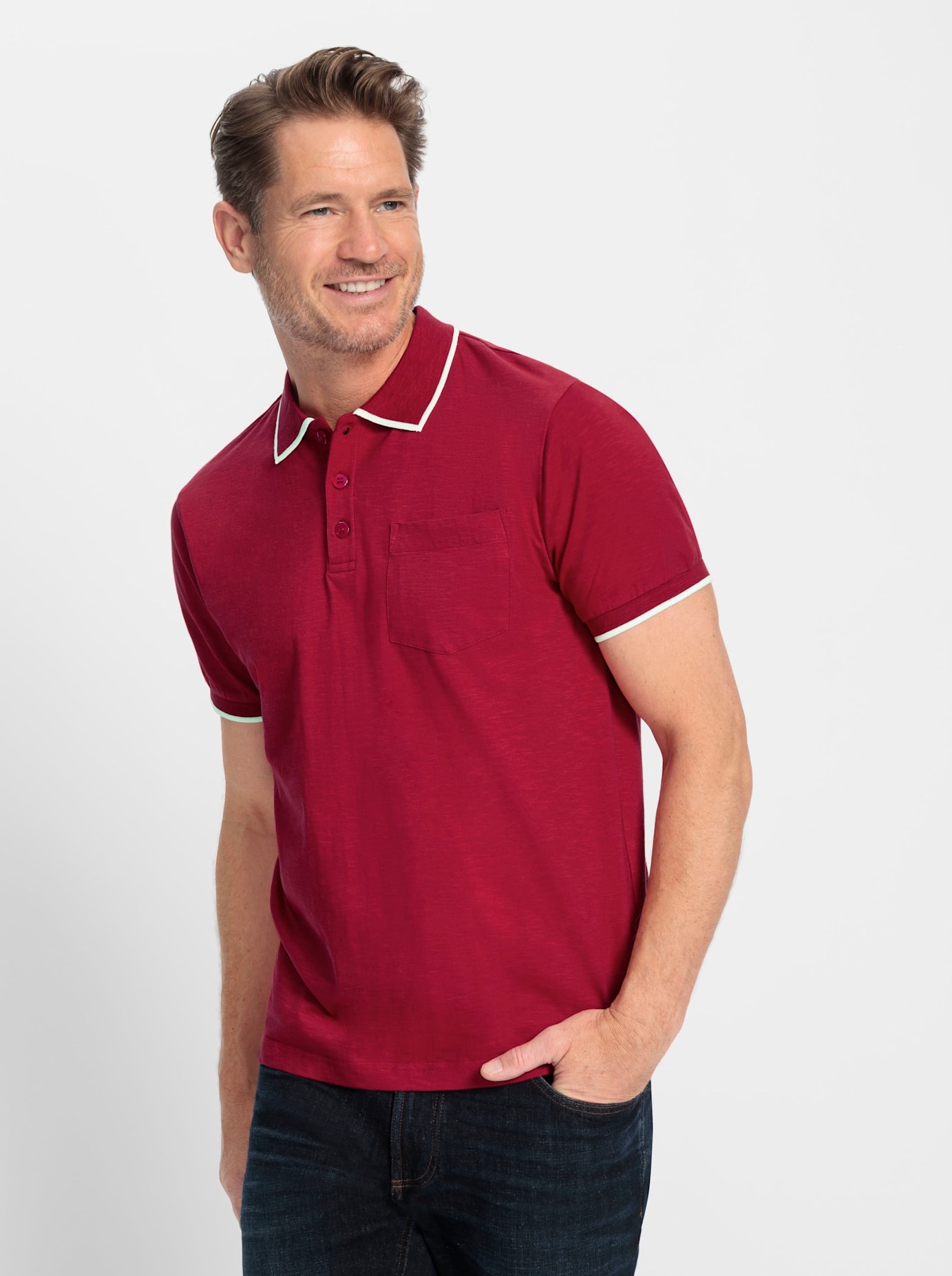 Marco Donati Kurzarmshirt "Kurzarm-Poloshirt" günstig online kaufen