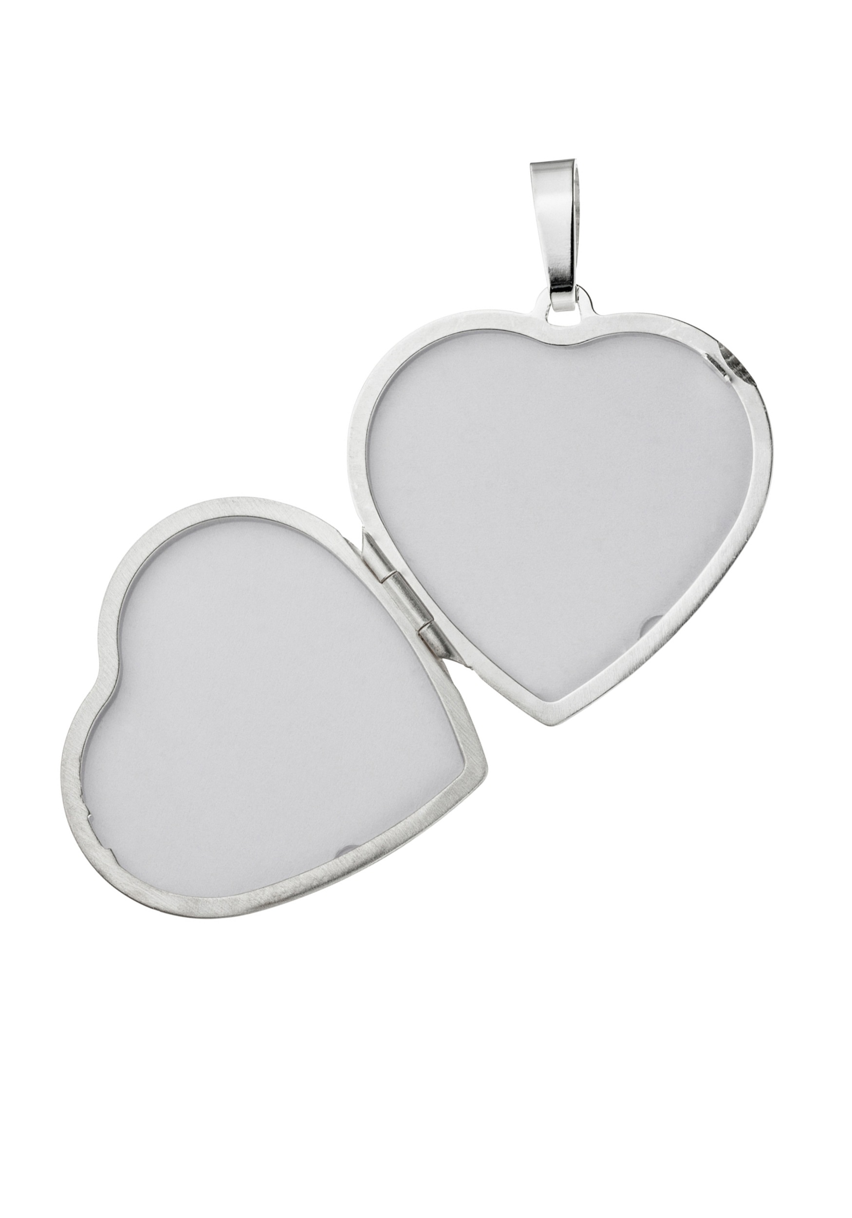 Medallionanhänger JOBO "Anhänger Medaillon Herz", silber (silber 925), Schmuckanhänger, Damen, Silber 925 (Sterlingsilber), 925 Silber rhodiniert 2