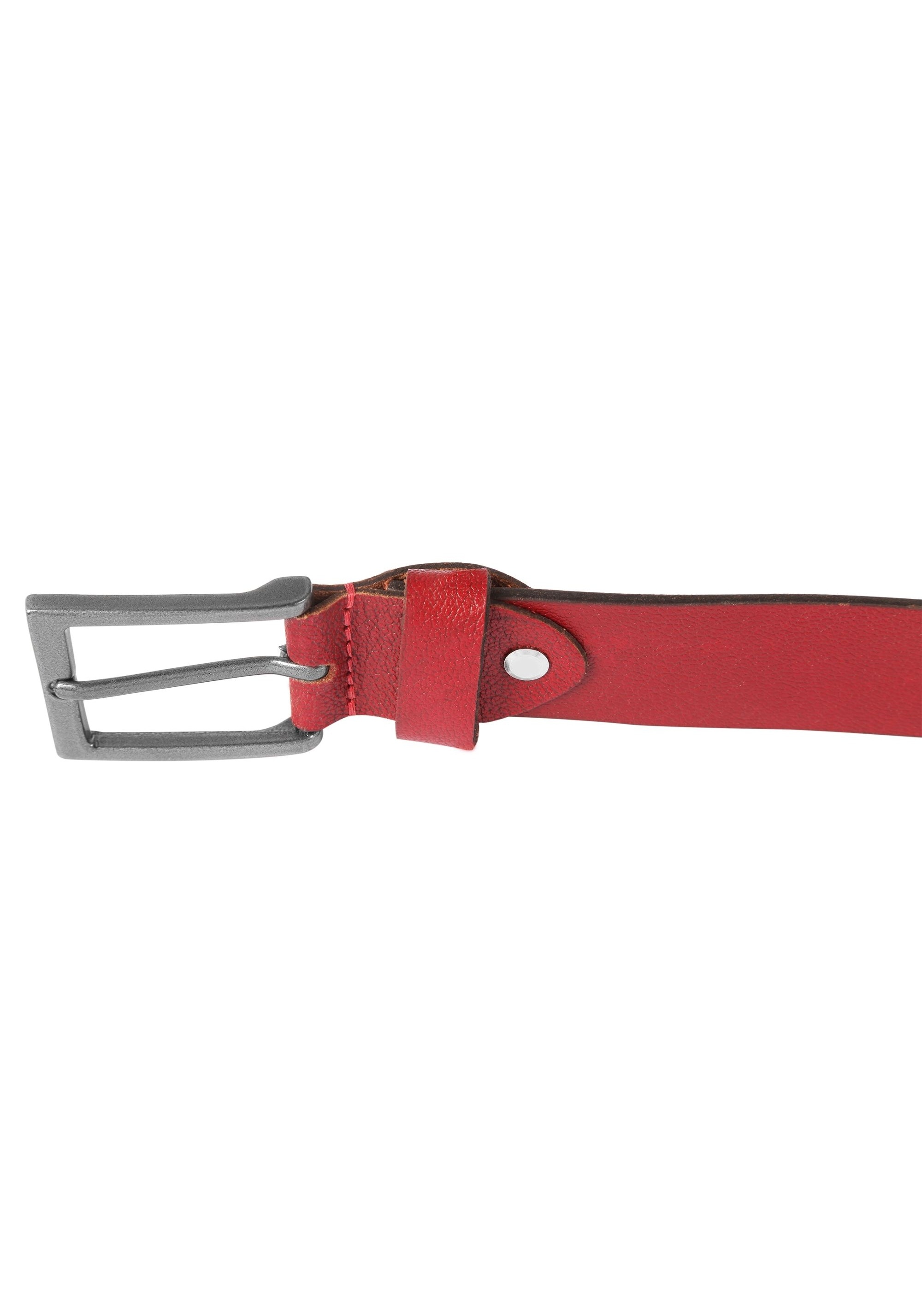 Leonardo Verrelli Ledergürtel »80 cm - 140 cm (Bundweite) in Rot aus 100% Echtleder, kürzbar«