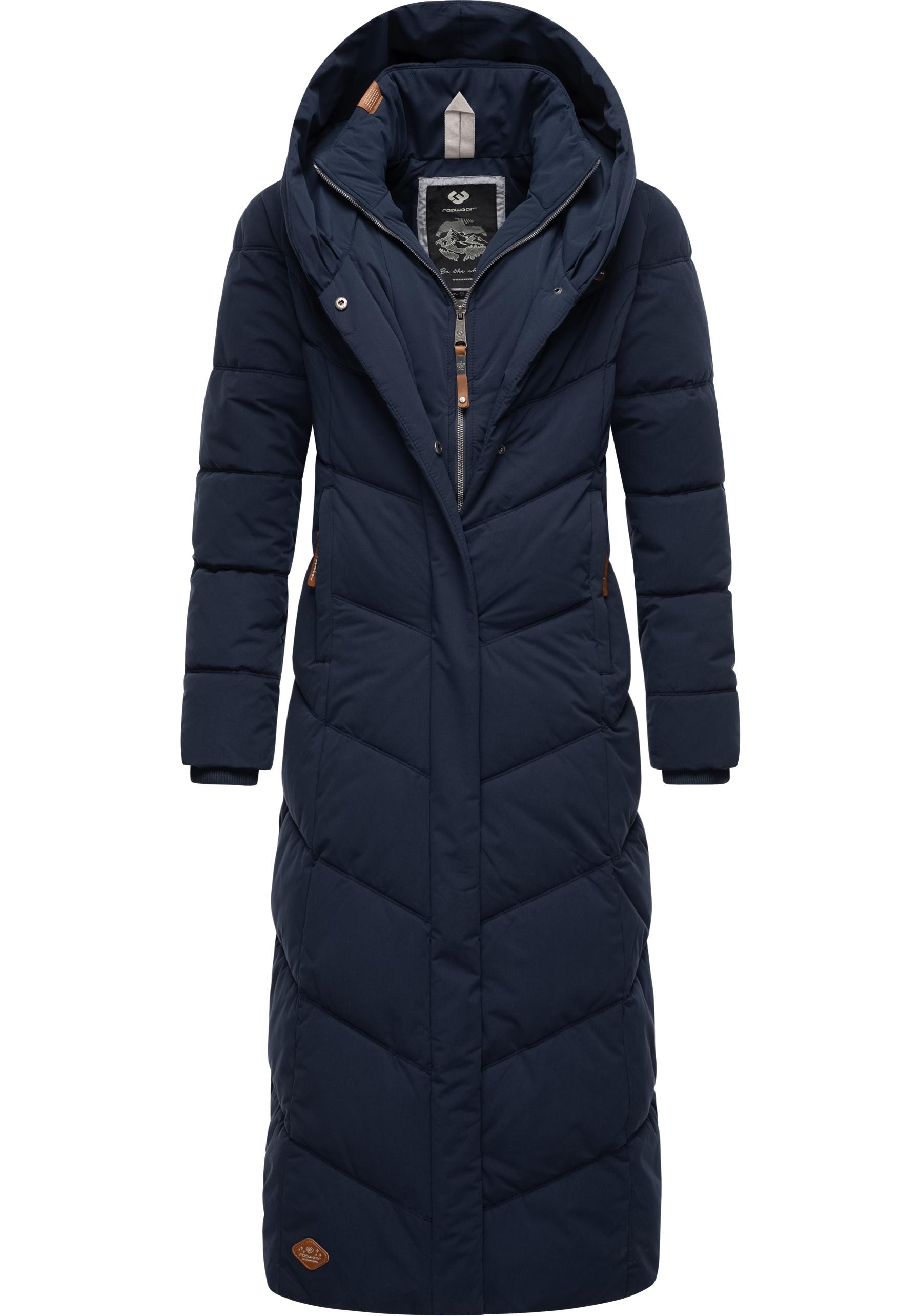 Ragwear Steppmantel »Natalka Extralong«, Gesteppter Damen Mantel mit Kapuze  für kaufen | BAUR | Regenmäntel