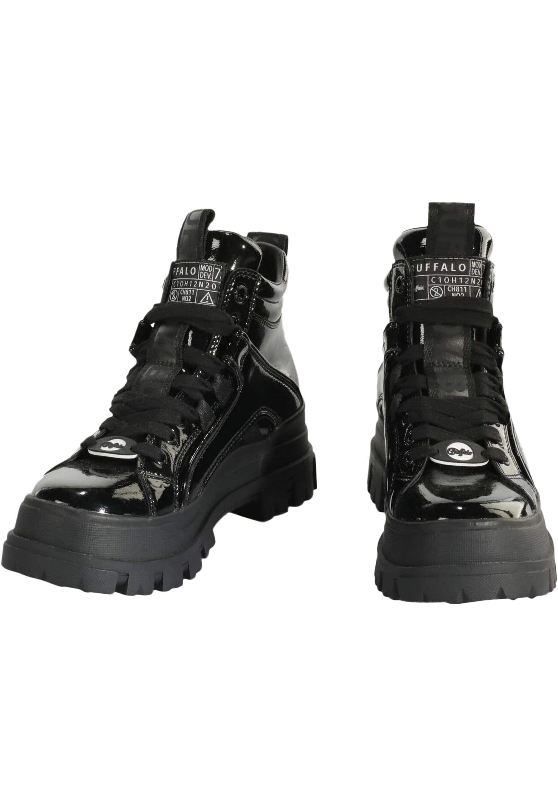 Buffalo Stiefel »Buffalo Damen Buffalo Aspha Nc Mid Laceup Vegan Patent«