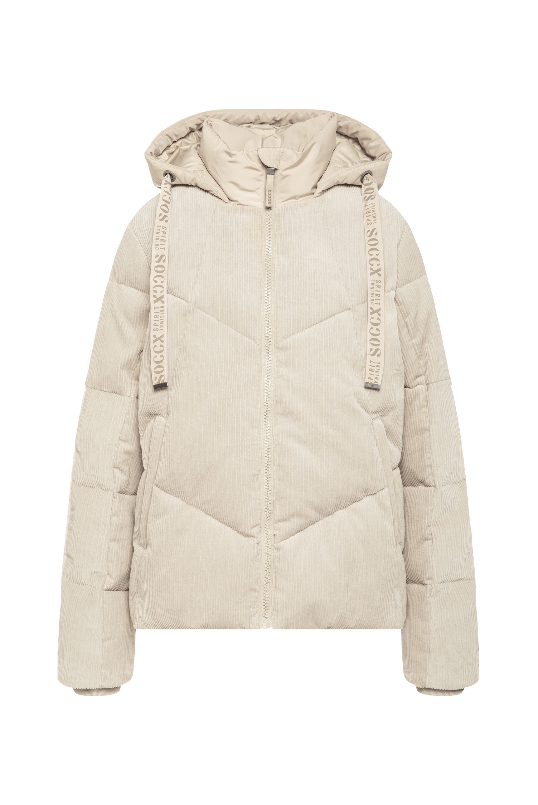 SOCCX Winterjacke mit Kapuze mit Windfangleiste günstig online kaufen