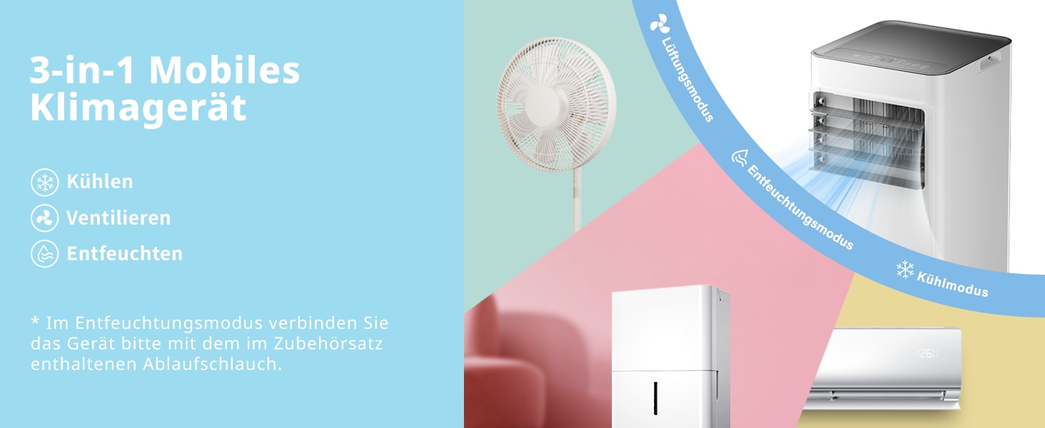comfee 4-in-1-Klimagerät »»Easy Cool 7000««, für bis zu 25 m²