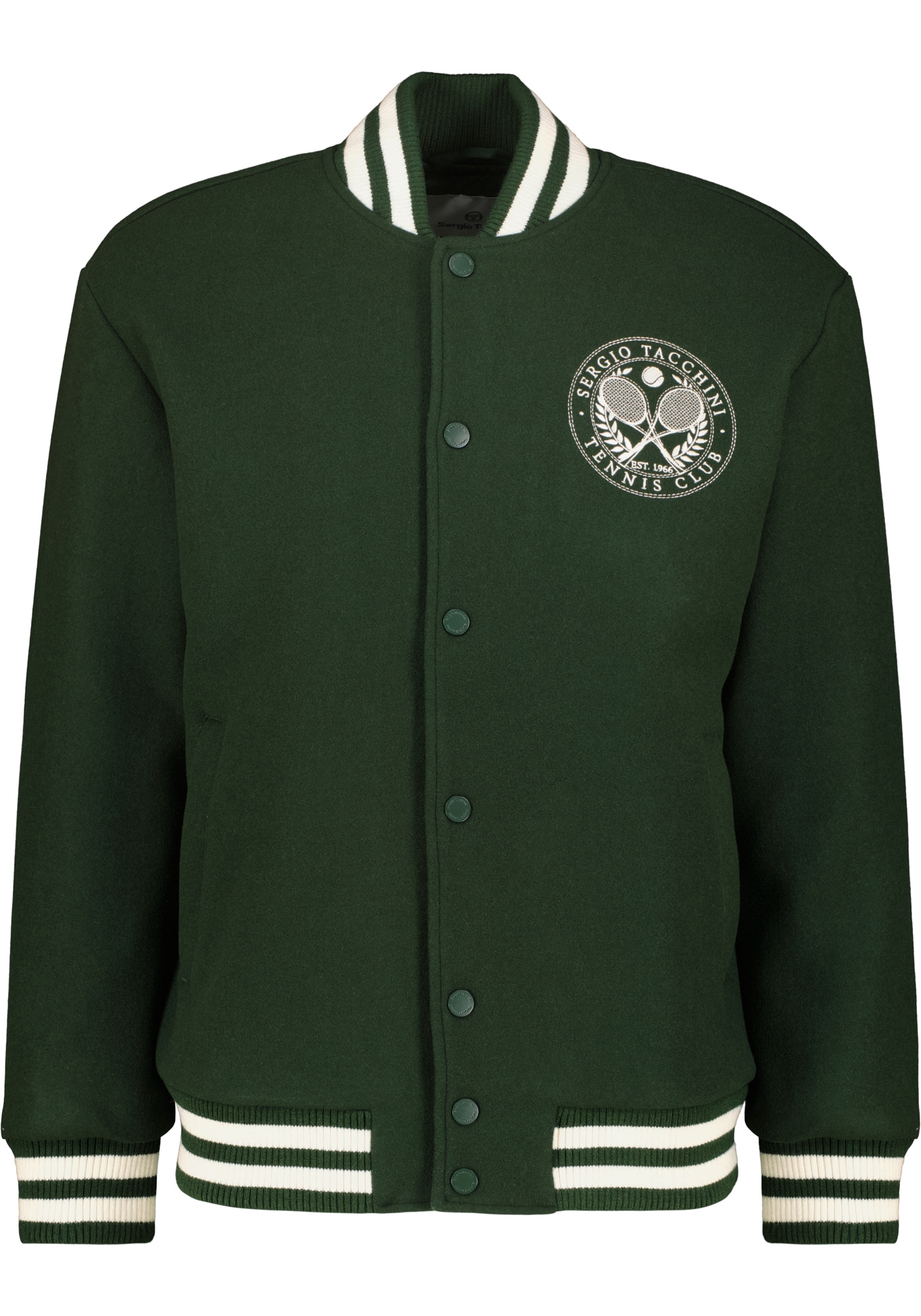 Sergio Tacchini Wolljacke "CIRCOLO COACH JACKET Herren", ohne Kapuze, Übergangsjacke Herren, Filzjacke, Fleece, sportlic