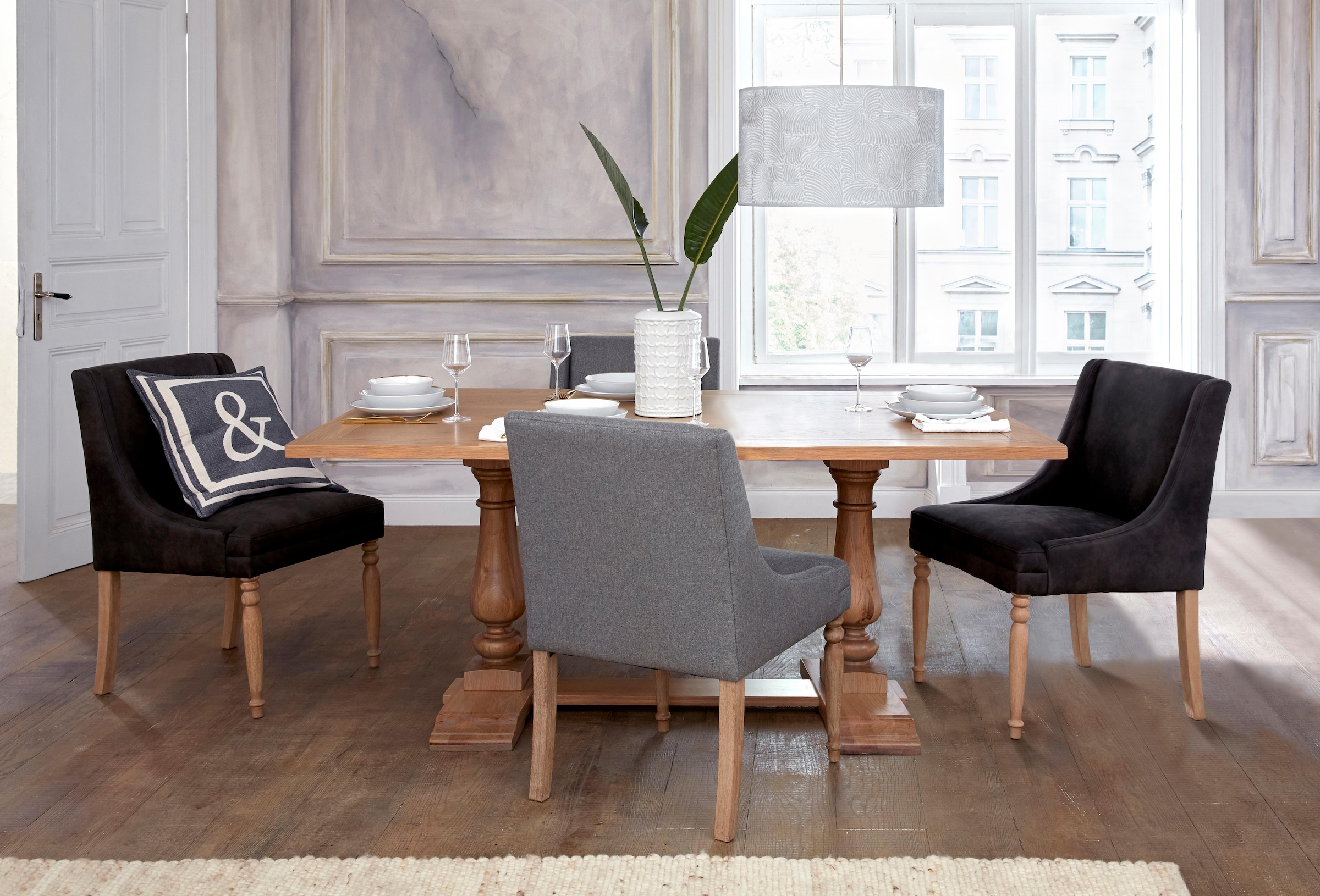 Guido Maria Kretschmer Home&Living Esstisch »Westhüs«, in 3 unterschiedlichen Größen und schönen gedrechselten Beinen