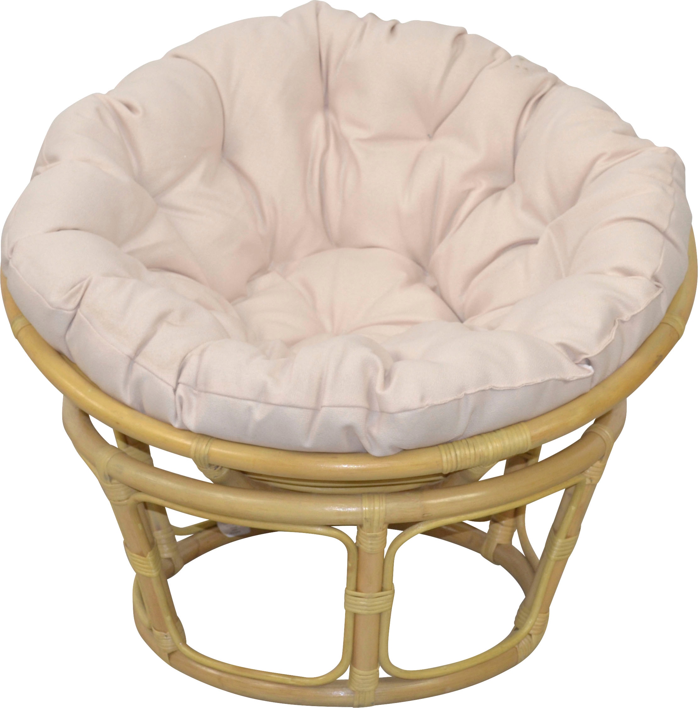 Home affaire Rattanstuhl »Papasansessel, TOPSELLER!«, aus geflochtenem Rattan, in verschiedenen Größen (80-110 cm)