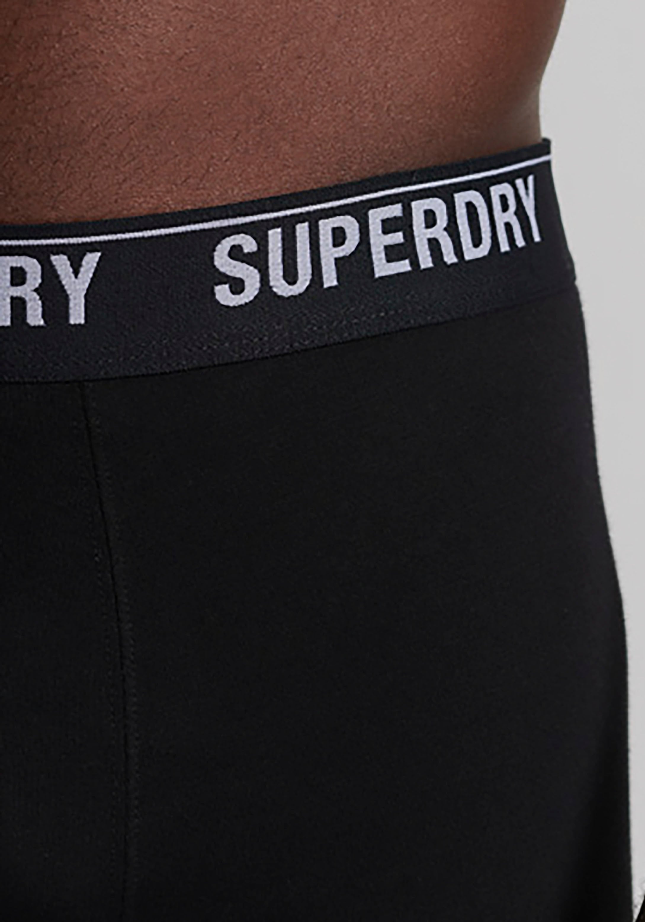 Superdry Langer Boxer »SD lg Boxer web wb 3x«, (3 St., 3er-Pack), mit Logo Webbund