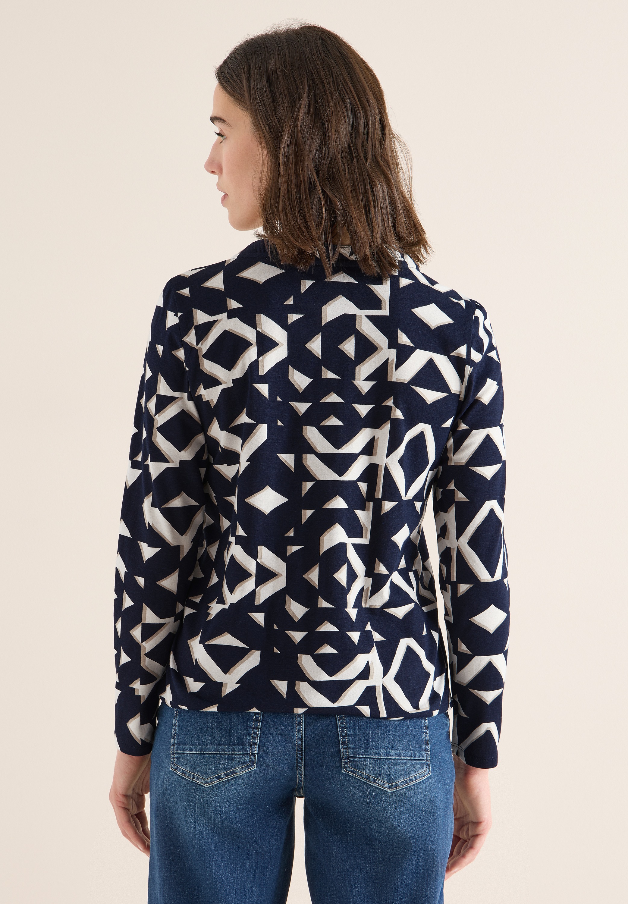 Cecil Langarmshirt mit grafischem Muster