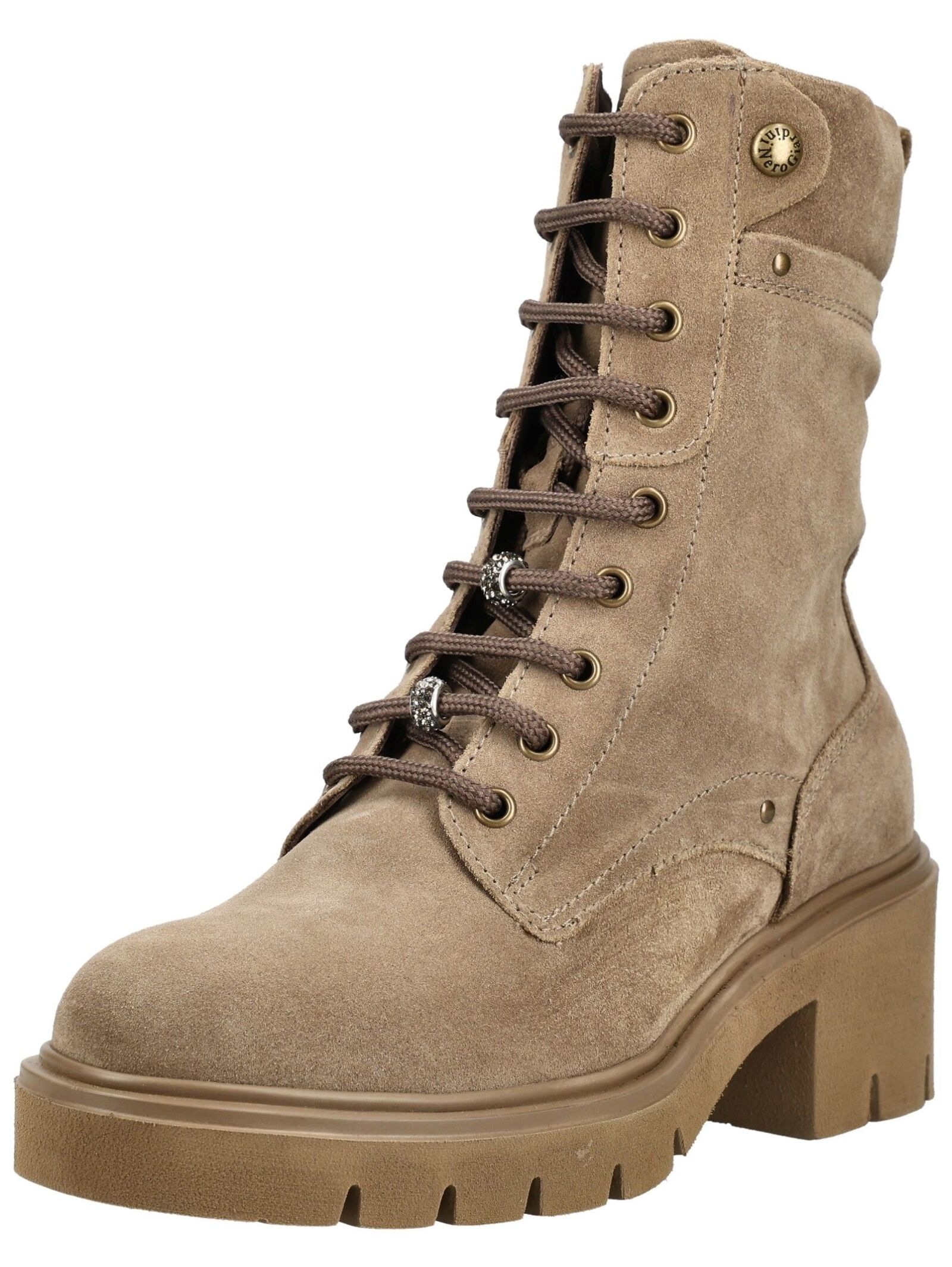 Nero Giardini Schnürstiefelette »Nero Giardini Stiefelette Veloursleder«