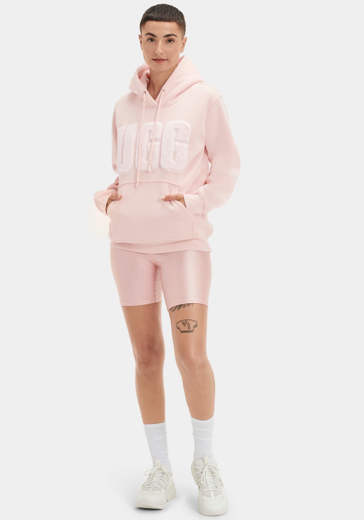 UGG Kapuzensweatshirt »W REY FUZZY LOGO HOODIE«