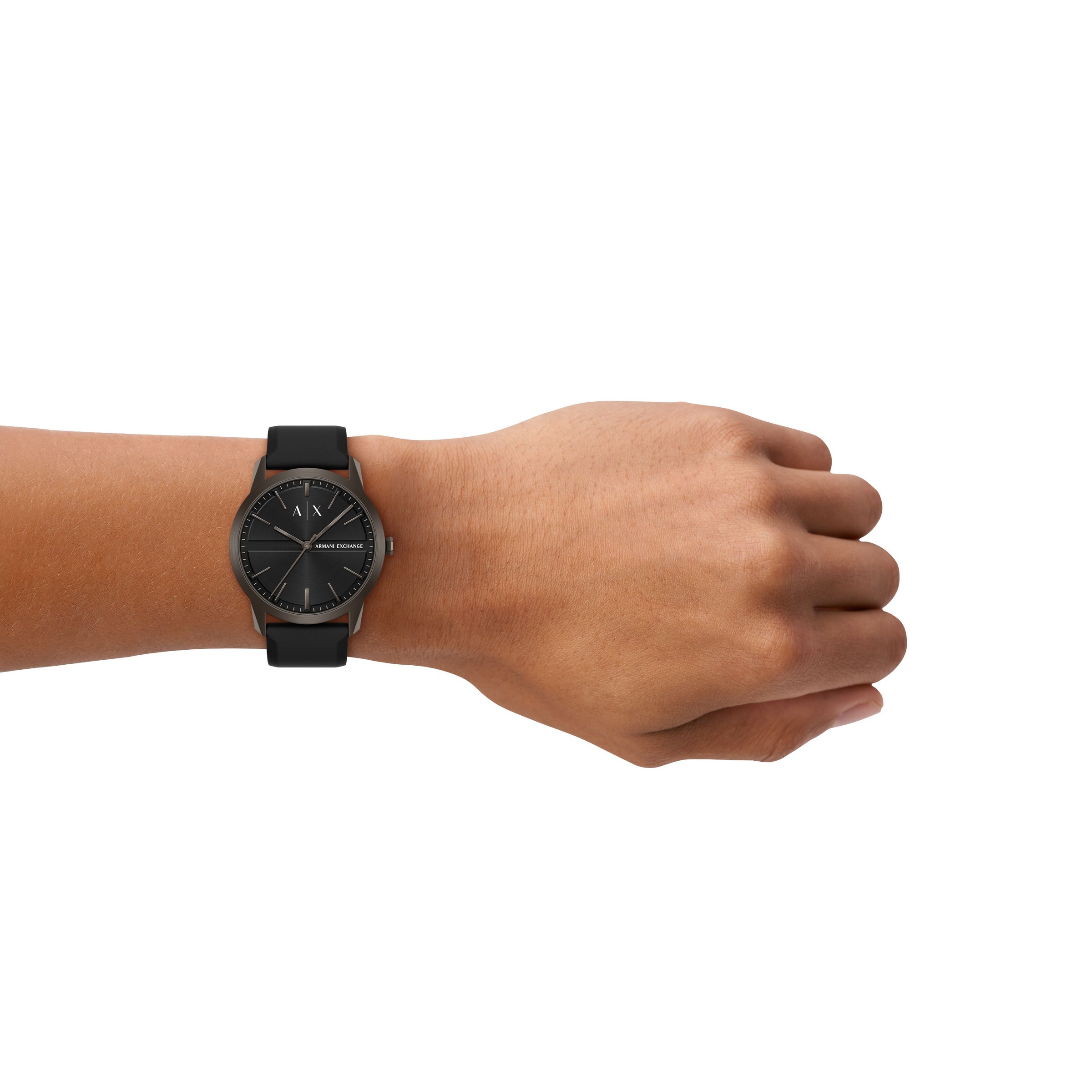 ARMANI EXCHANGE Quarzuhr Armbanduhr, Silikonarmband, analog