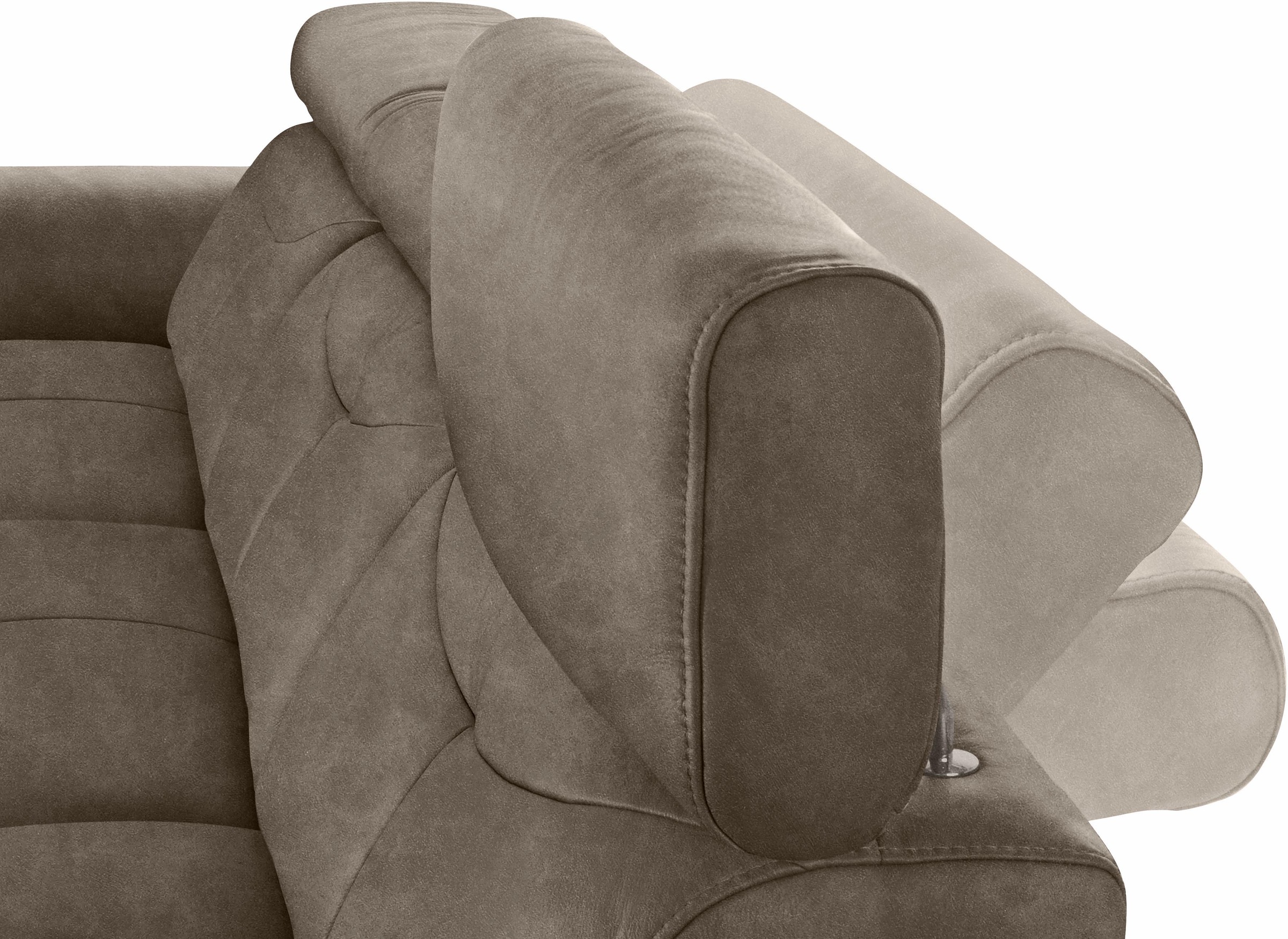 exxpo - sofa fashion Ecksofa »Spring, super bequem, mit Armteil- und Kopfteilfunktion, OTTOs Choice«, L-Form, wahlweise mit Bettfunktion und Bettkasten